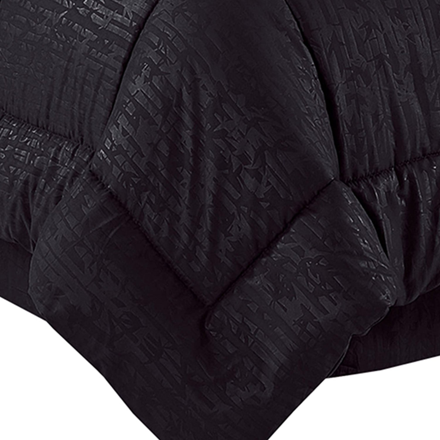 Everlaneas 8-Piece Bamboo Floral Pattern Comforter Set- Includes 4-Piece Sheet Set with Double Sided Storage Pockets