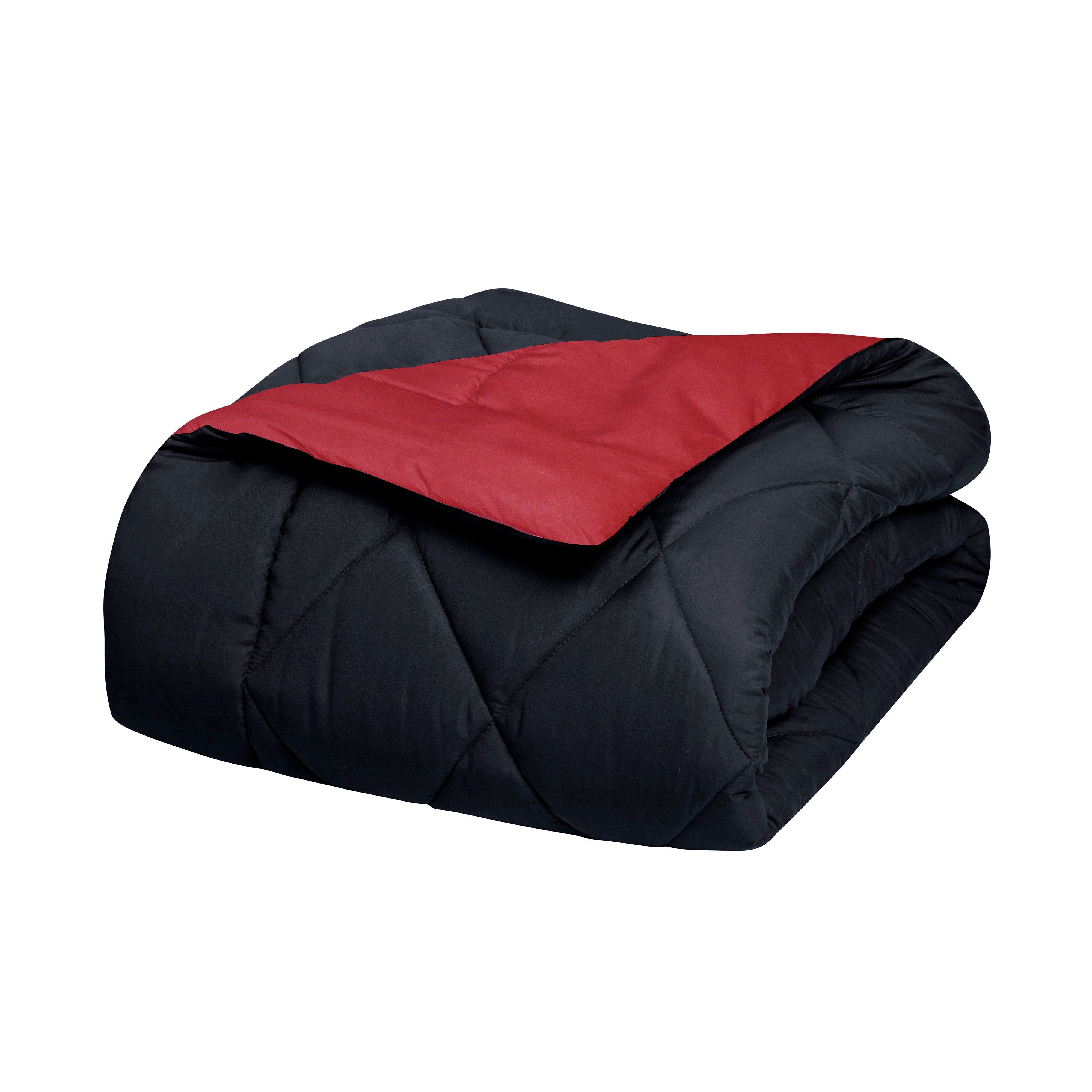 Everlaneas 3-Piece Reversible Diamond Stitched Comforter & Shams