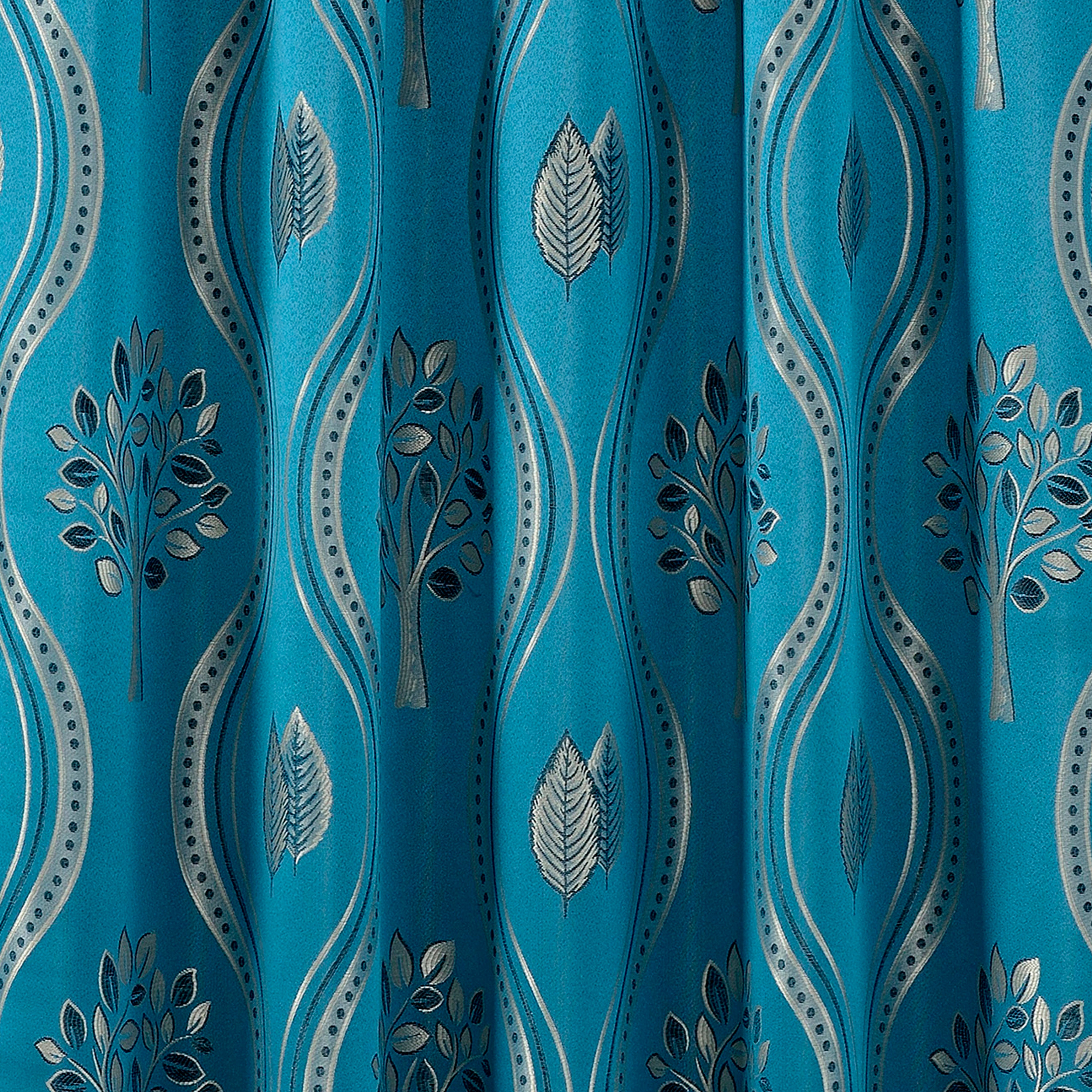 Everlaneas Set of 2 Aurora Curtain Panels- Attached Valance - Rod Pocket- 54" W x 84" L