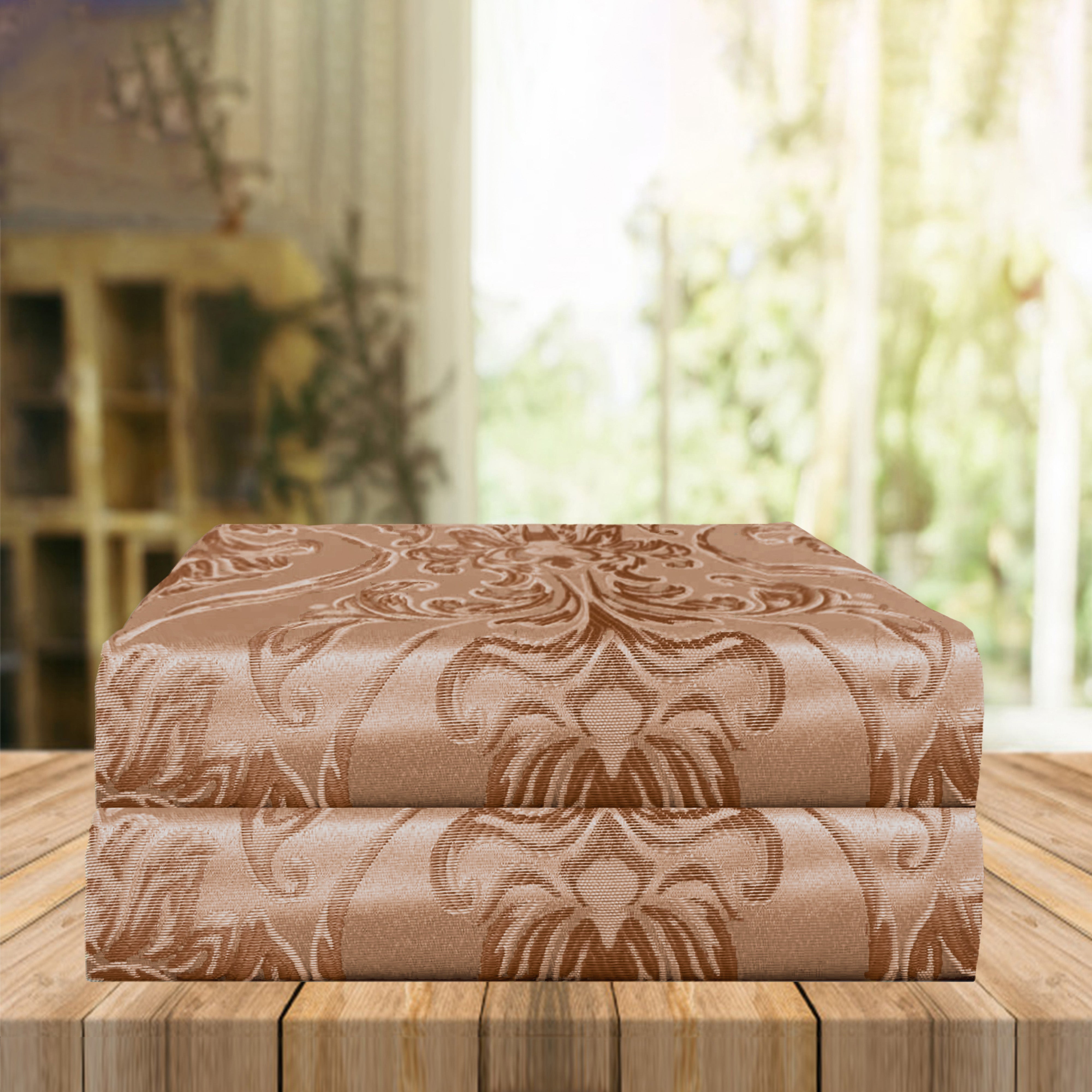 Everlaneas Set of 2 Penelope Jacquard Look Curtain Panels - 54" W x 84" L