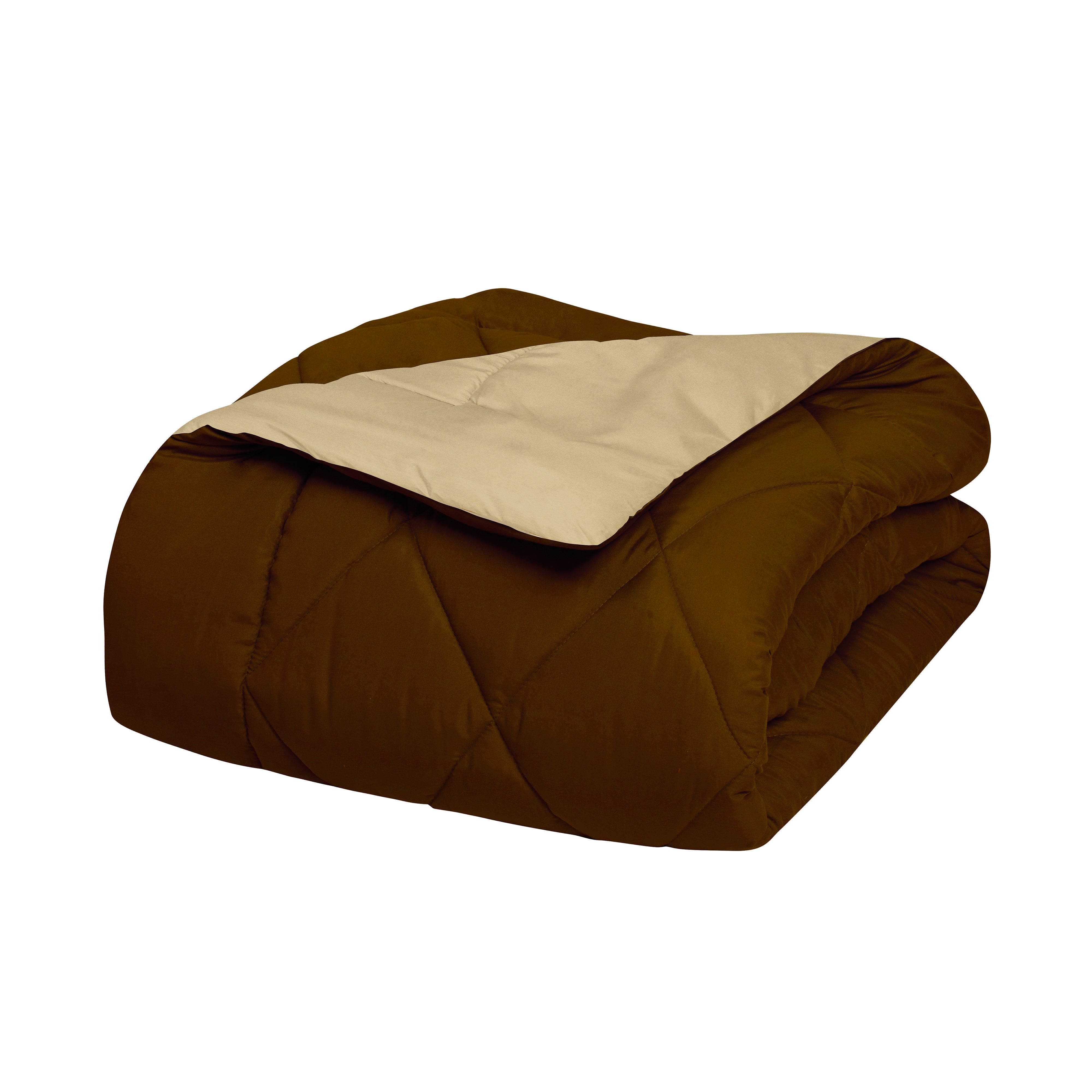 Everlaneas 3-Piece Reversible Diamond Stitched Comforter & Shams