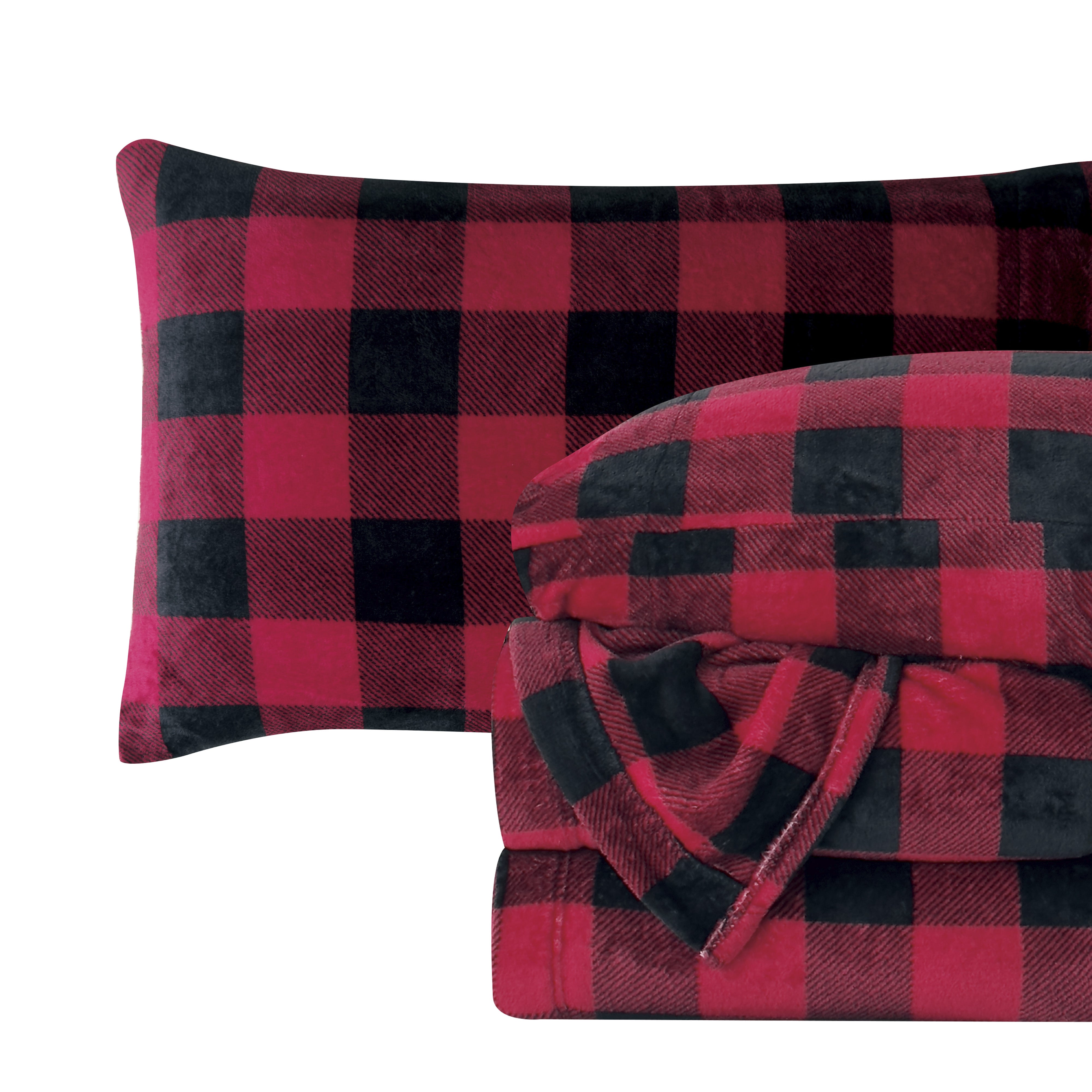 Everlaneas 4-Piece Velvet Plush Flannel Sheet Set