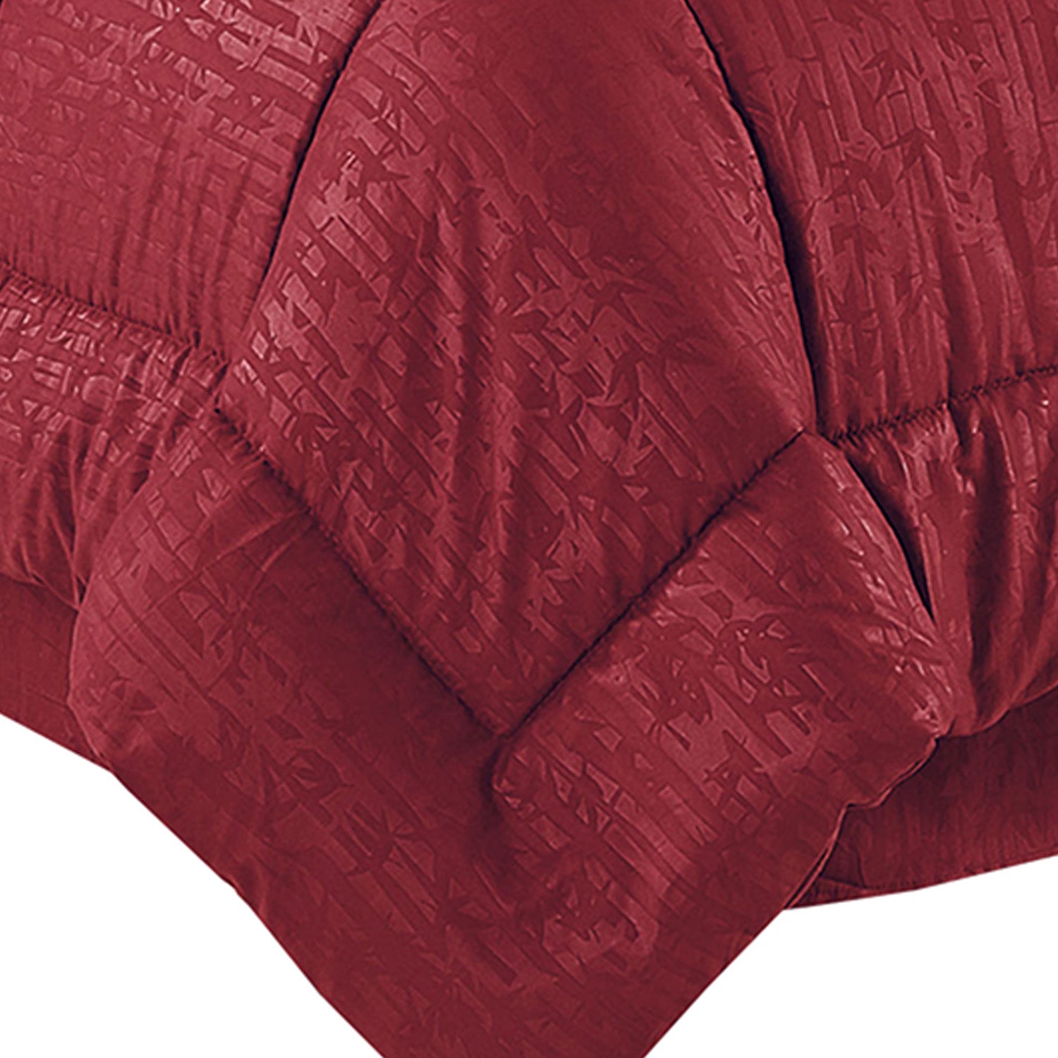 Everlaneas 8-Piece Bamboo Floral Pattern Comforter Set- Includes 4-Piece Sheet Set with Double Sided Storage Pockets