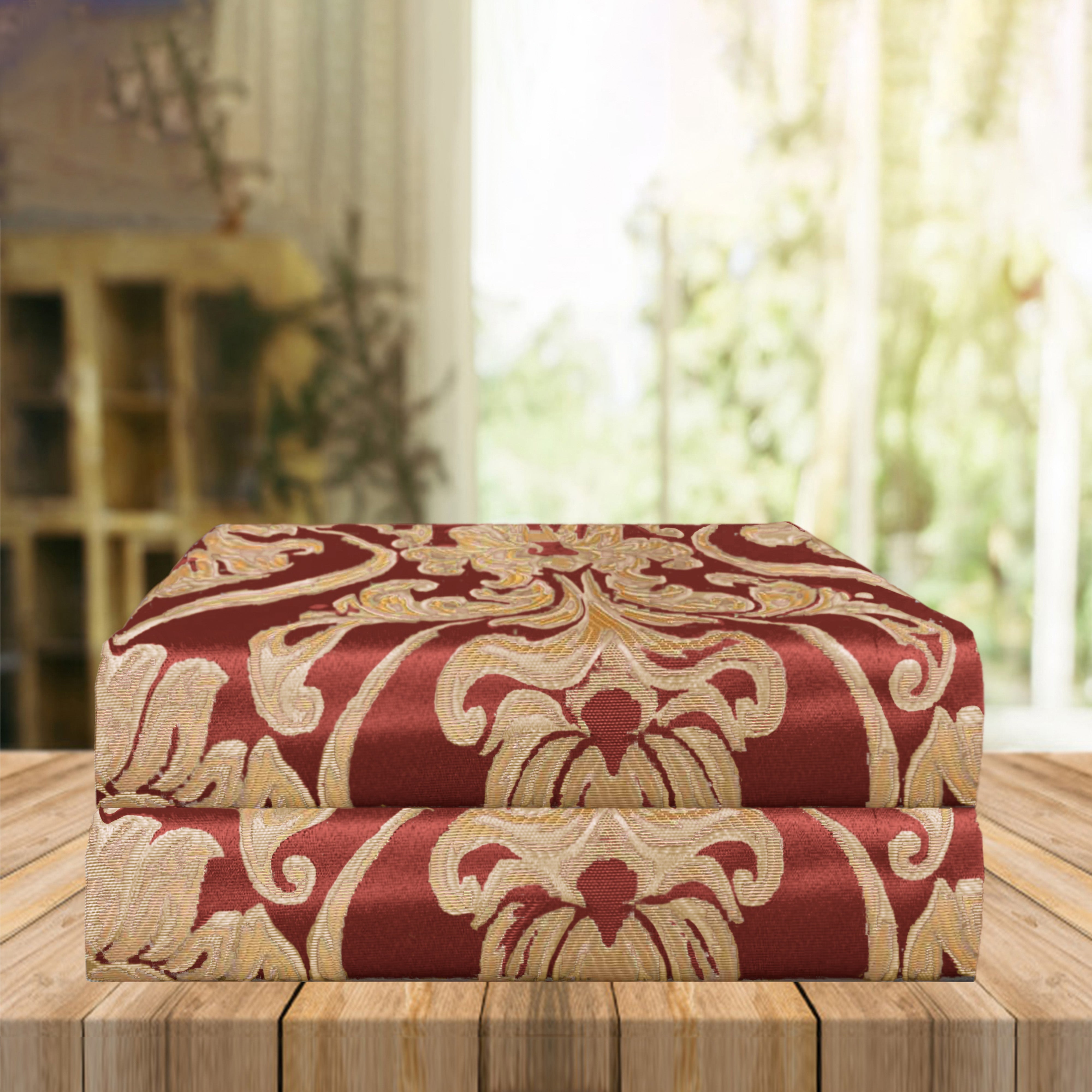 Everlaneas Set of 2 Penelope Jacquard Look Curtain Panels - 54" W x 84" L