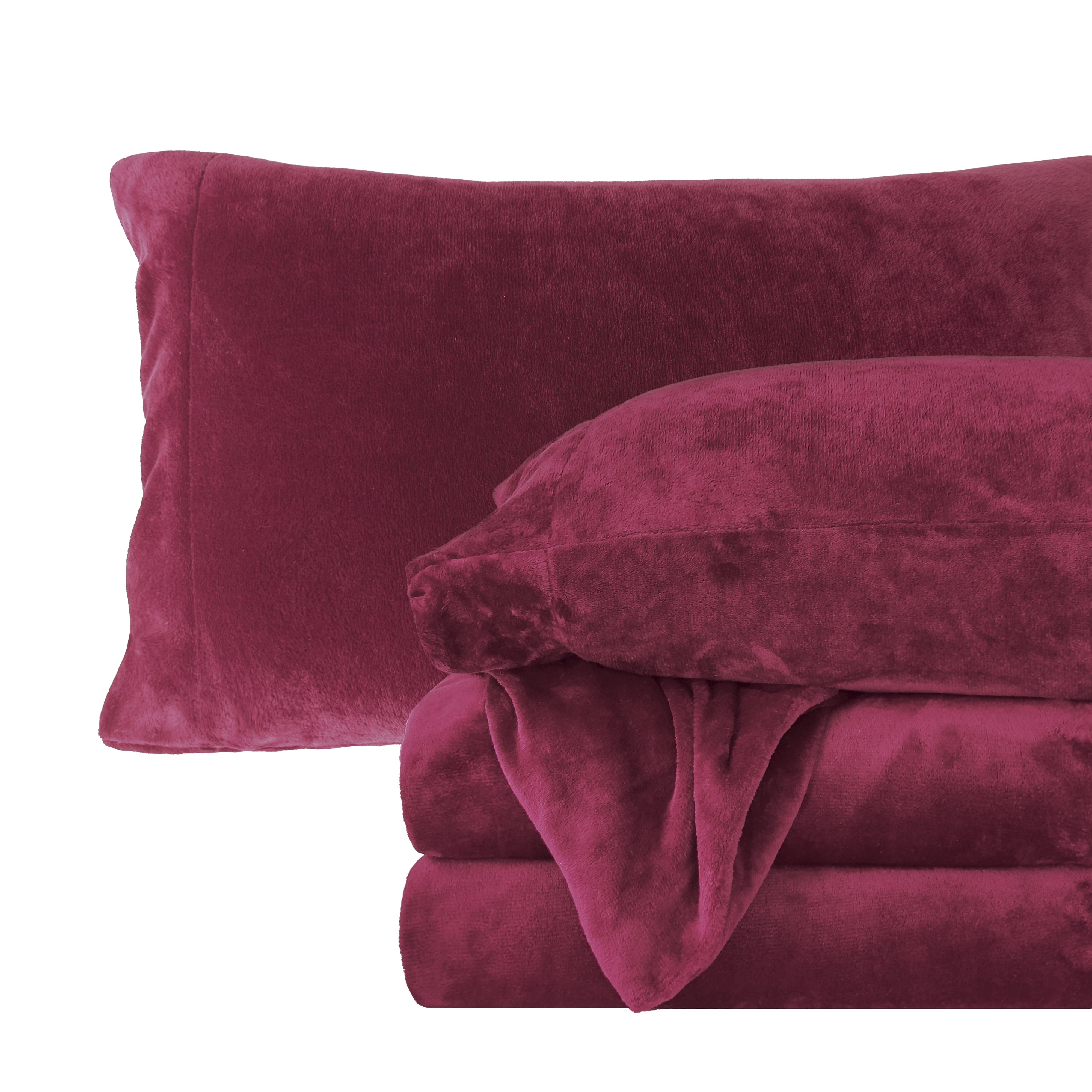 Everlaneas 4-Piece Velvet Plush Flannel Sheet Set