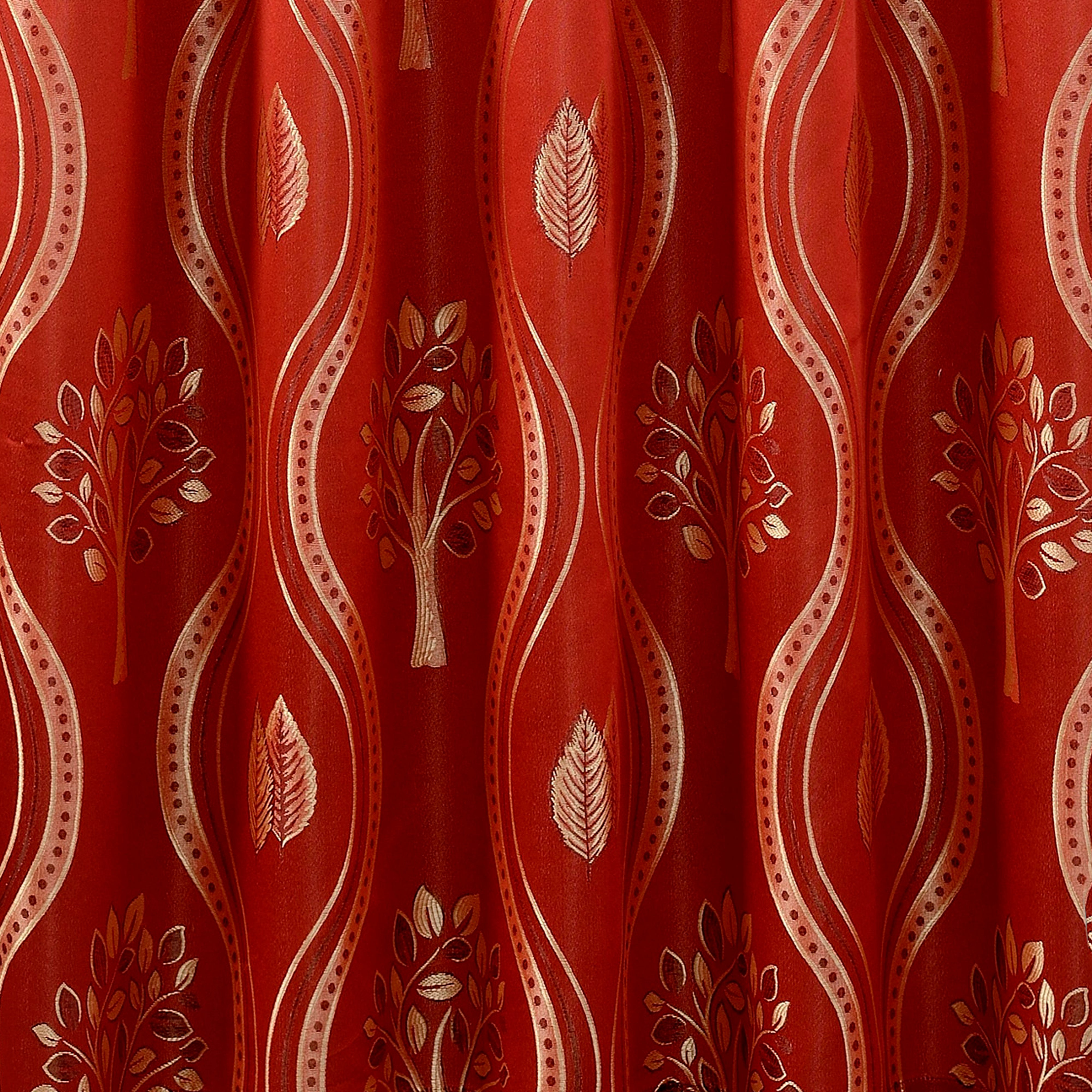 Everlaneas Set of 2 Aurora Curtain Panels- Attached Valance - Rod Pocket- 54" W x 84" L