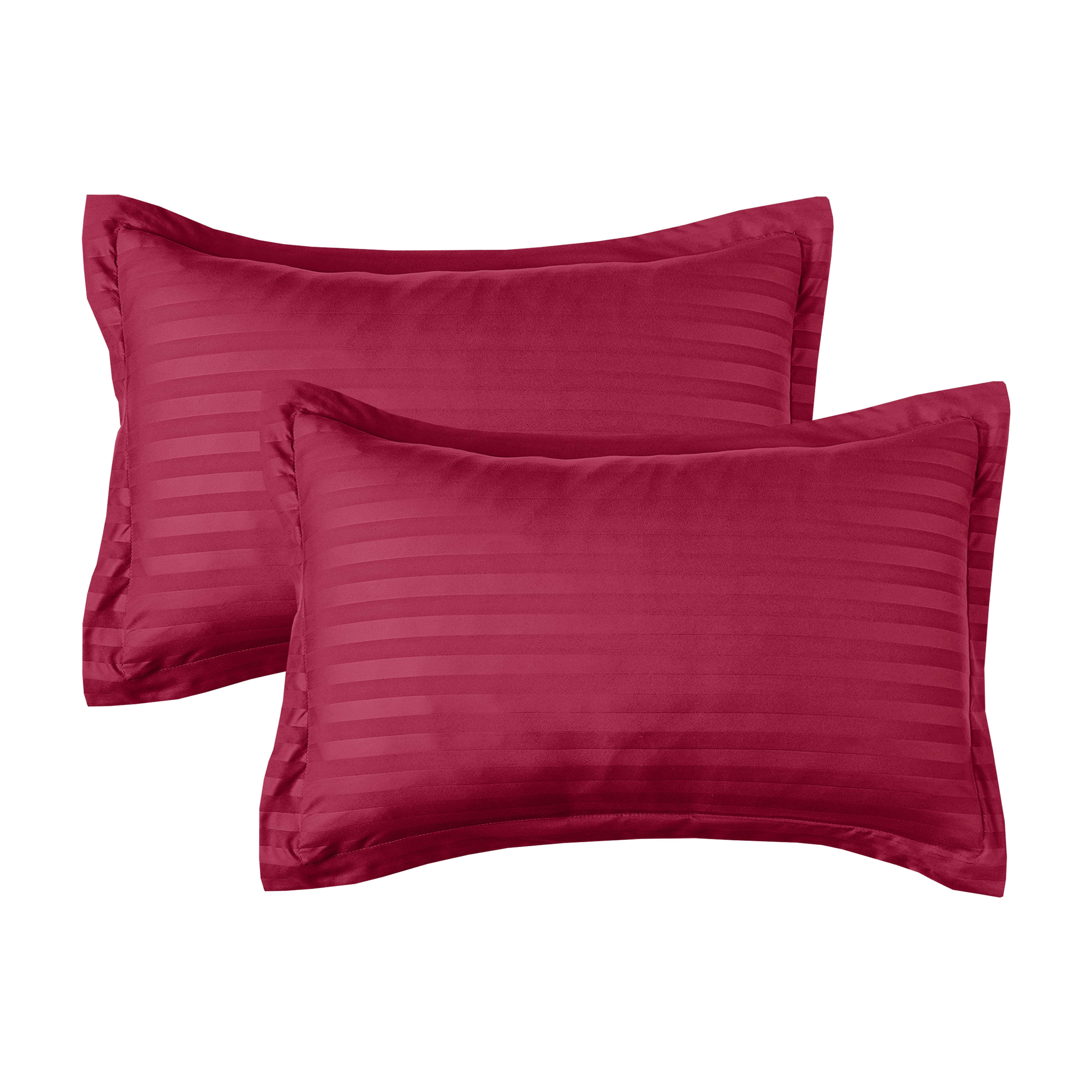 Everlaneas 8-Piece Dobby Stripe Comforter Set - Includes 4-Piece Sheet Set with Double Sided Storage Pockets