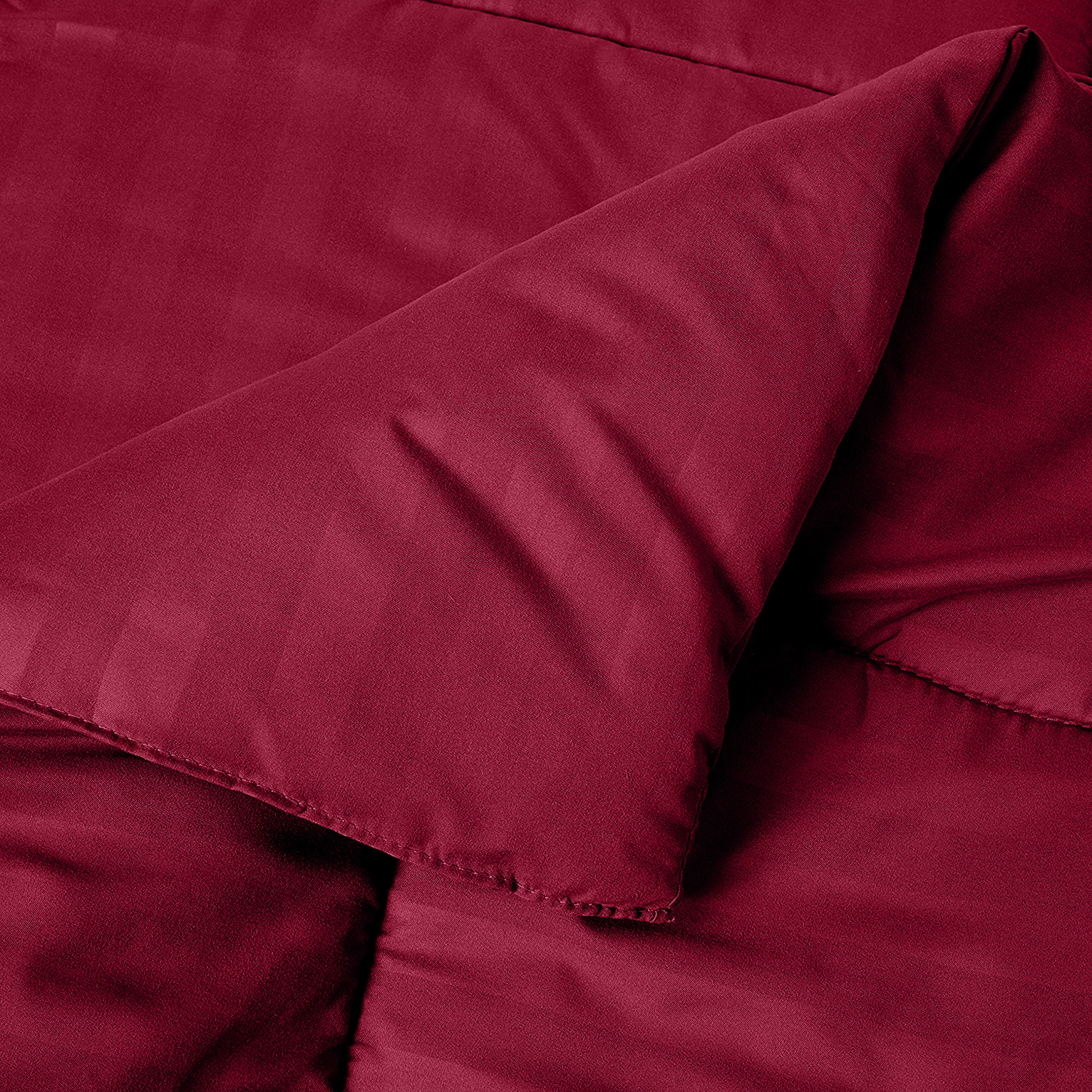 Everlaneas 8-Piece Dobby Stripe Comforter Set - Includes 4-Piece Sheet Set with Double Sided Storage Pockets