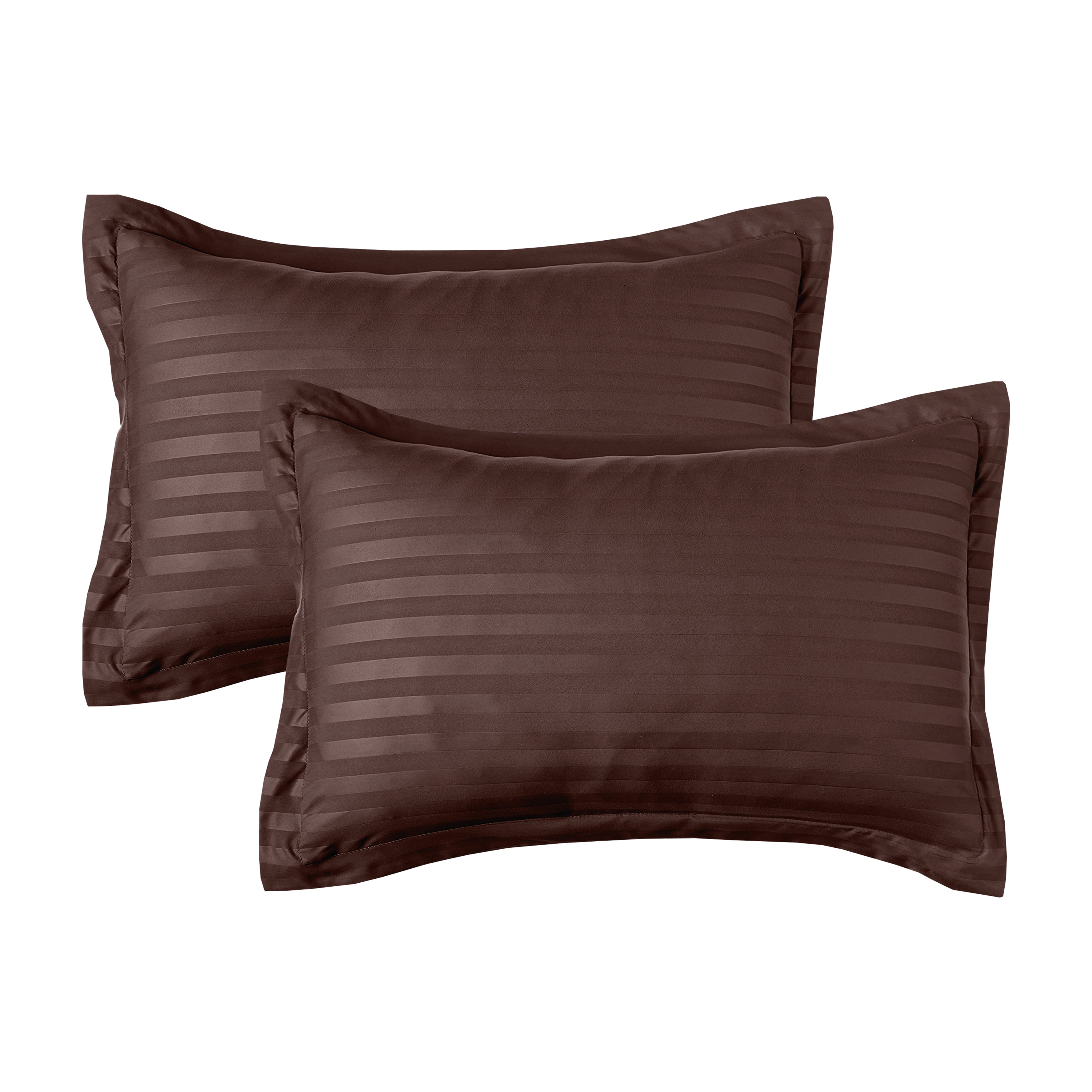 Everlaneas 8-Piece Dobby Stripe Comforter Set - Includes 4-Piece Sheet Set with Double Sided Storage Pockets