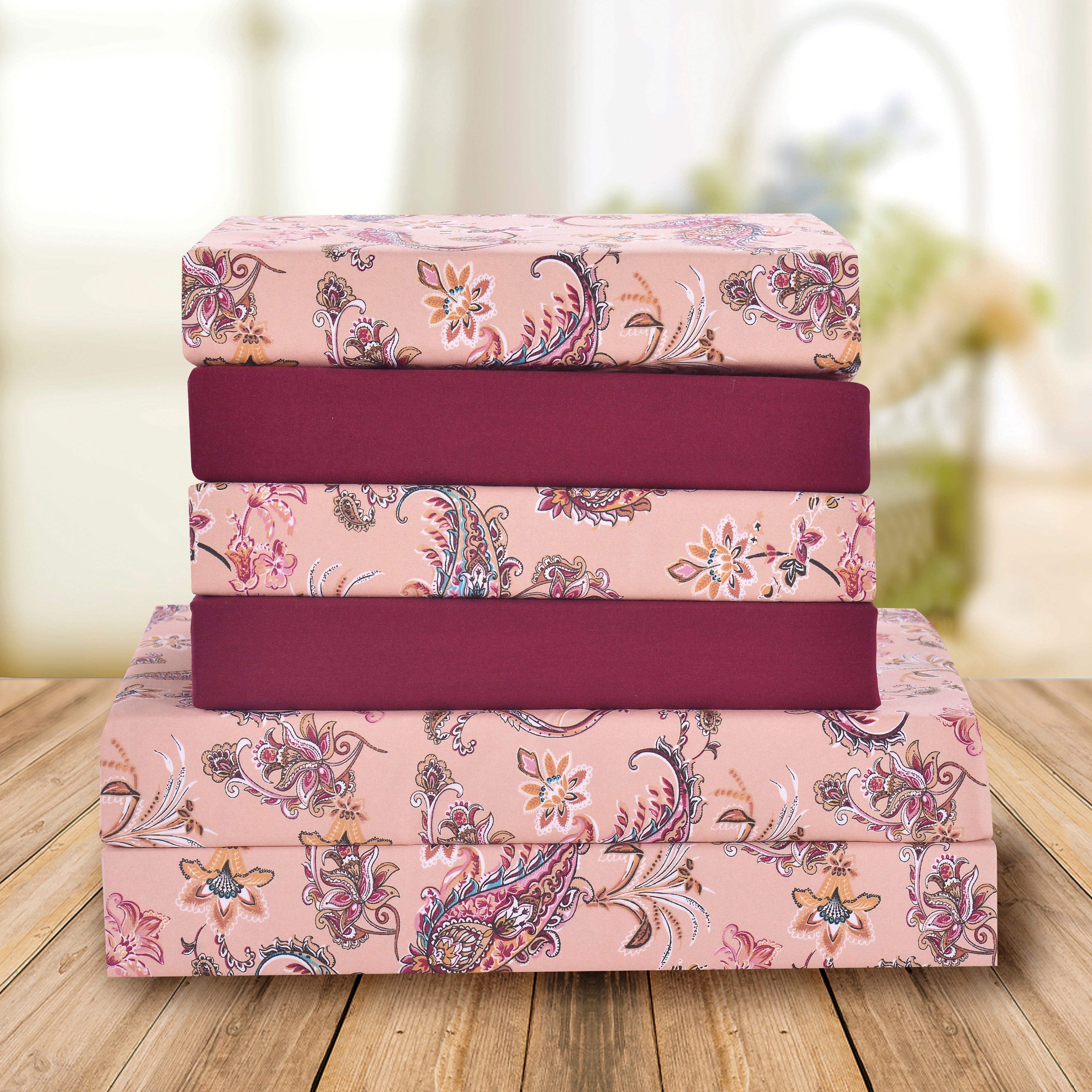 Everlaneas 6-Piece Paisley Printed Pattern - Soft as a Hotel Premium Quality Sheet Set