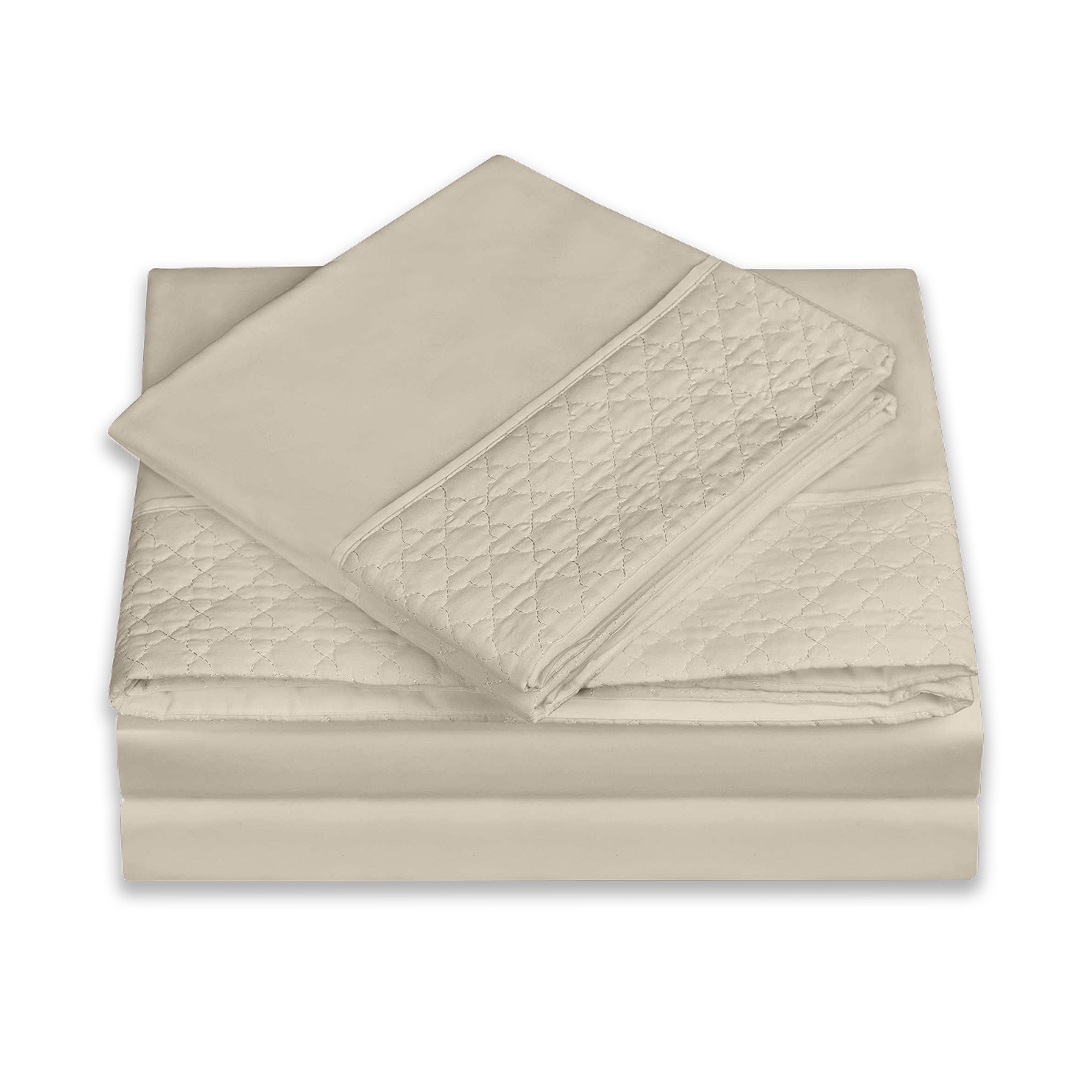 Everlaneas Quilted 4-Piece Sheet Set, Premium Hotel Quality
