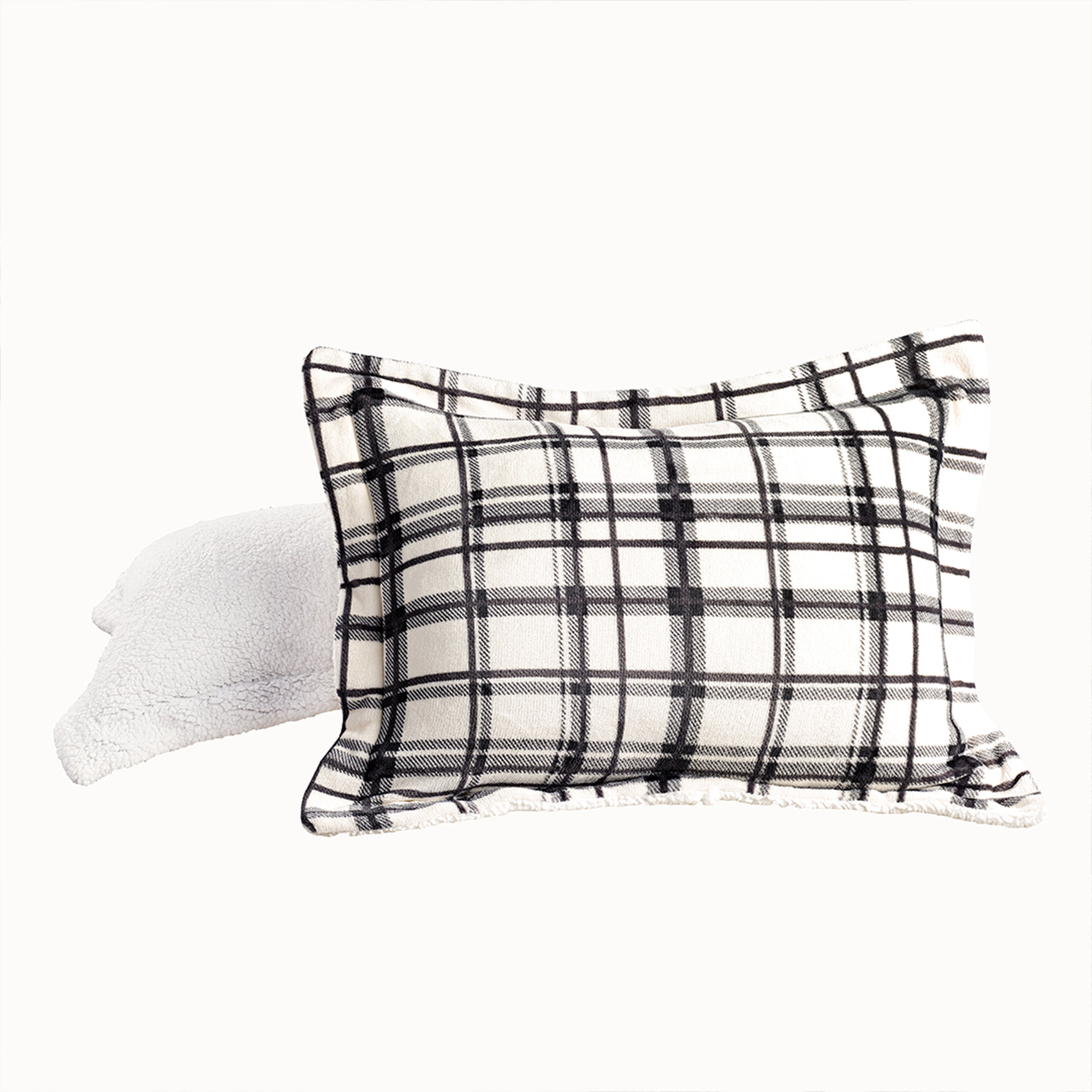 Everlaneas 3-Piece Plaid Micro-Suede Reversible Sherpa - Comforter Set