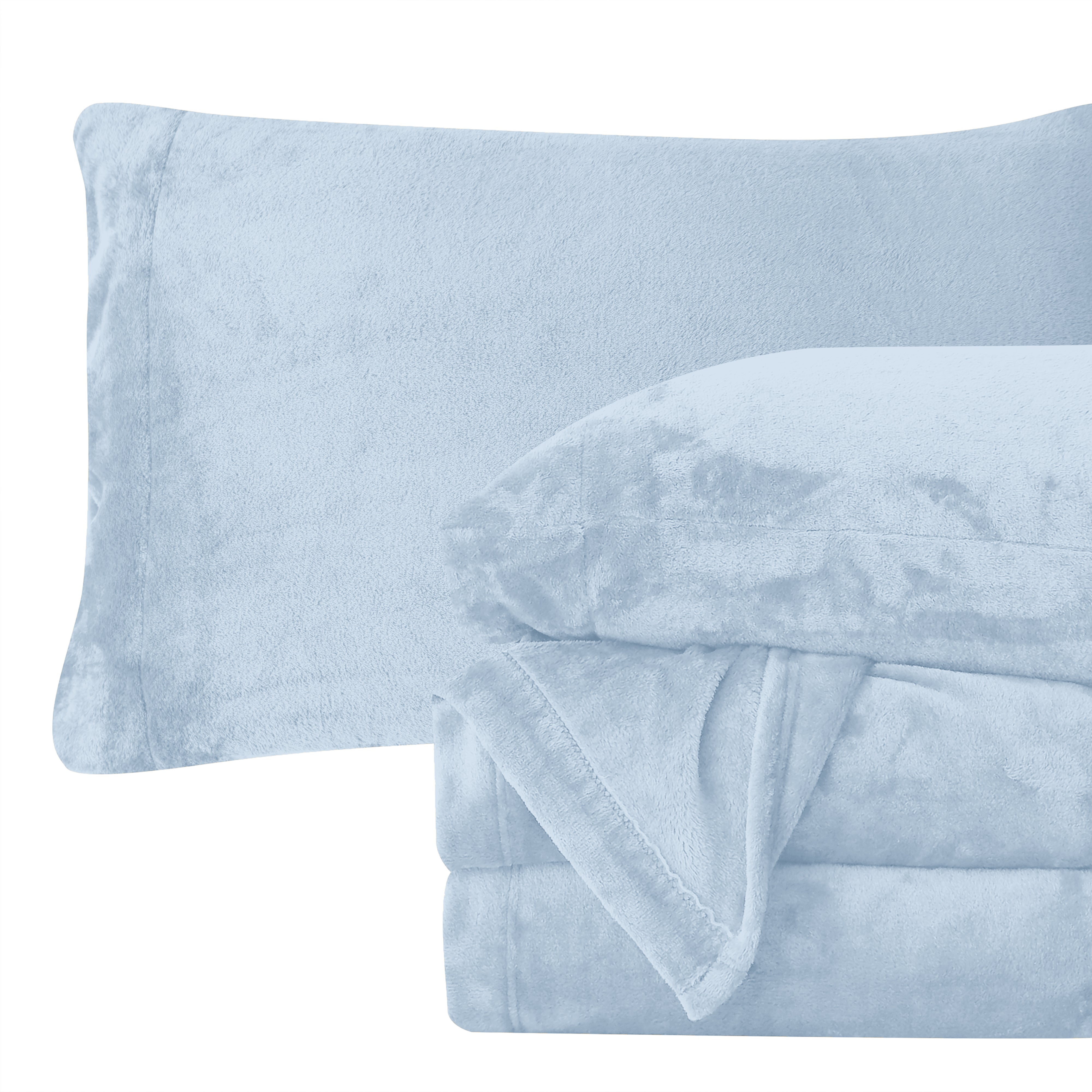 Everlaneas 4-Piece Velvet Plush Flannel Sheet Set