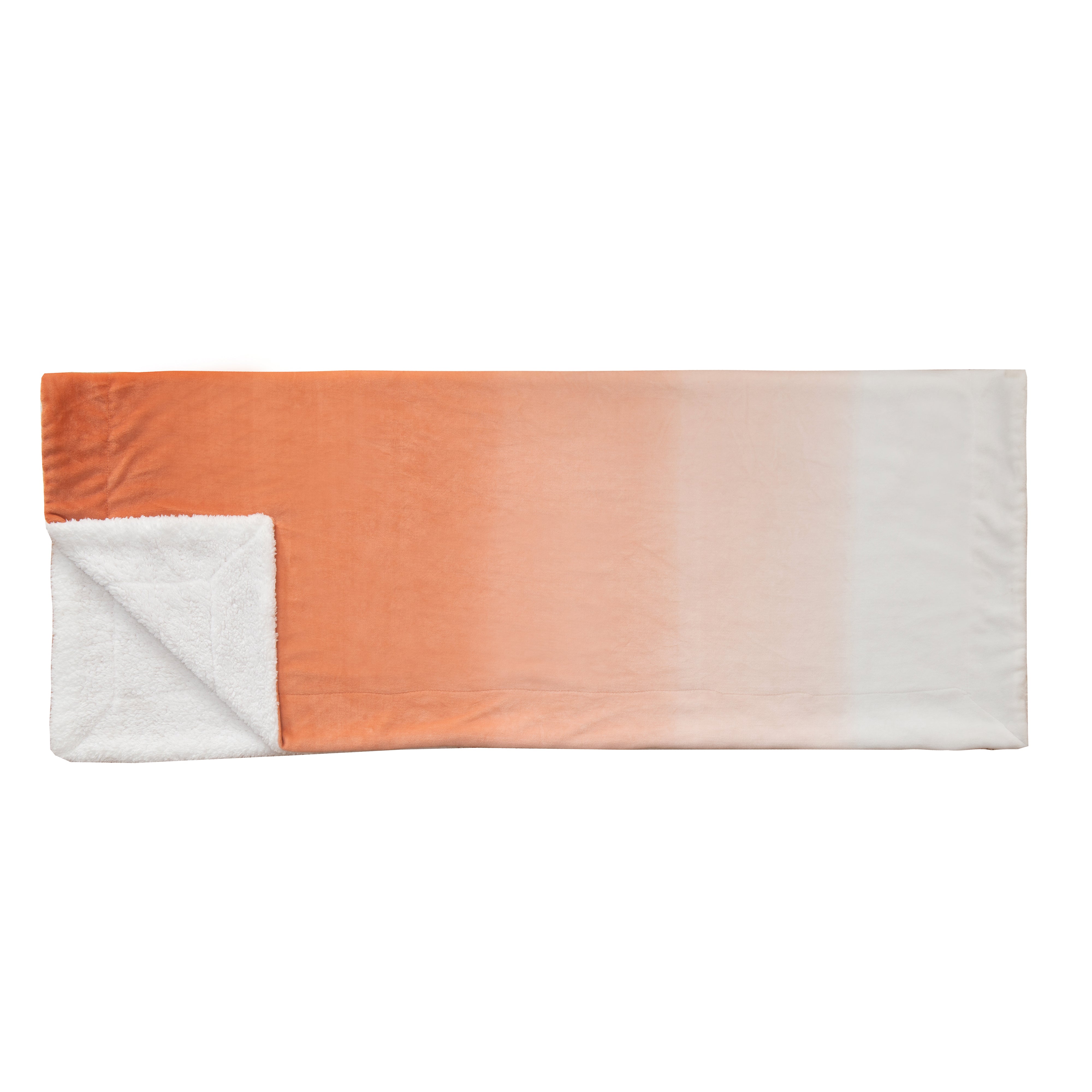 Everlaneas Ombre Printed - Sherpa Backed Plush Throw Blankets - 50 x 60 inches