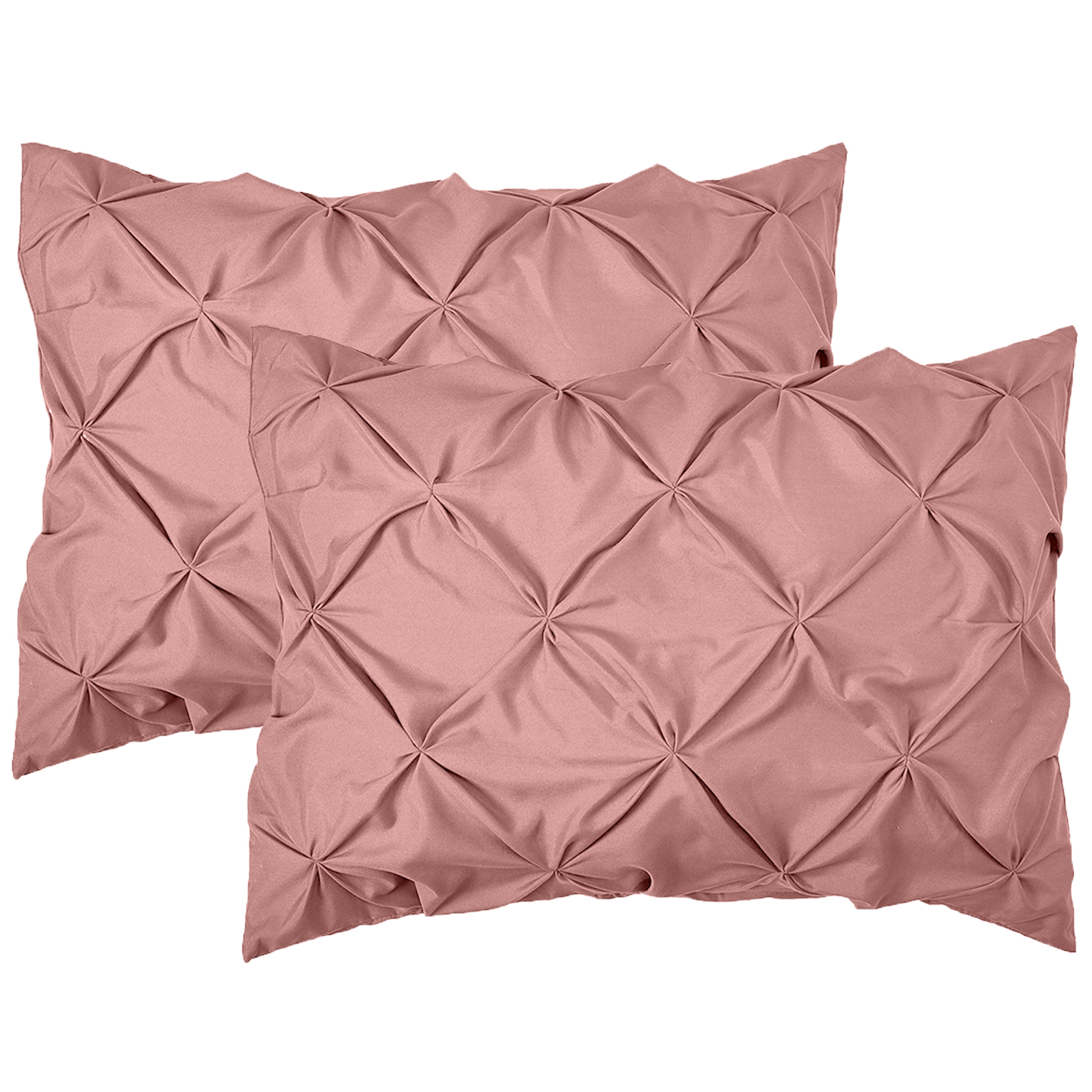 Everlaneas 8-Piece Pintuck Pinch Pleated Comforter Set - Includes 4-Piece Sheet Set with Double Sided Storage Pockets