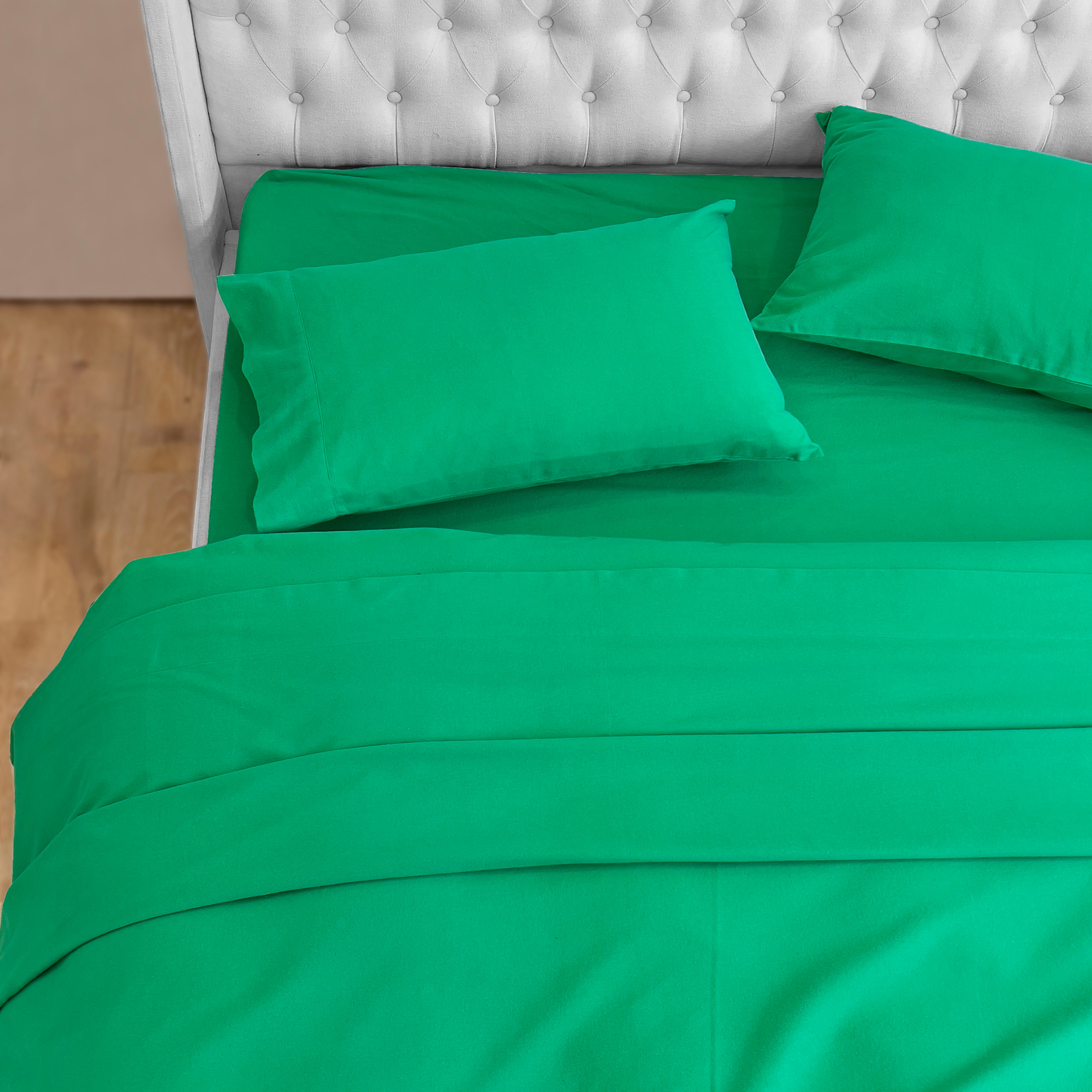 Everlaneas 4-Piece Cotton Flannel Sheet Set - 100% Turkish Cotton