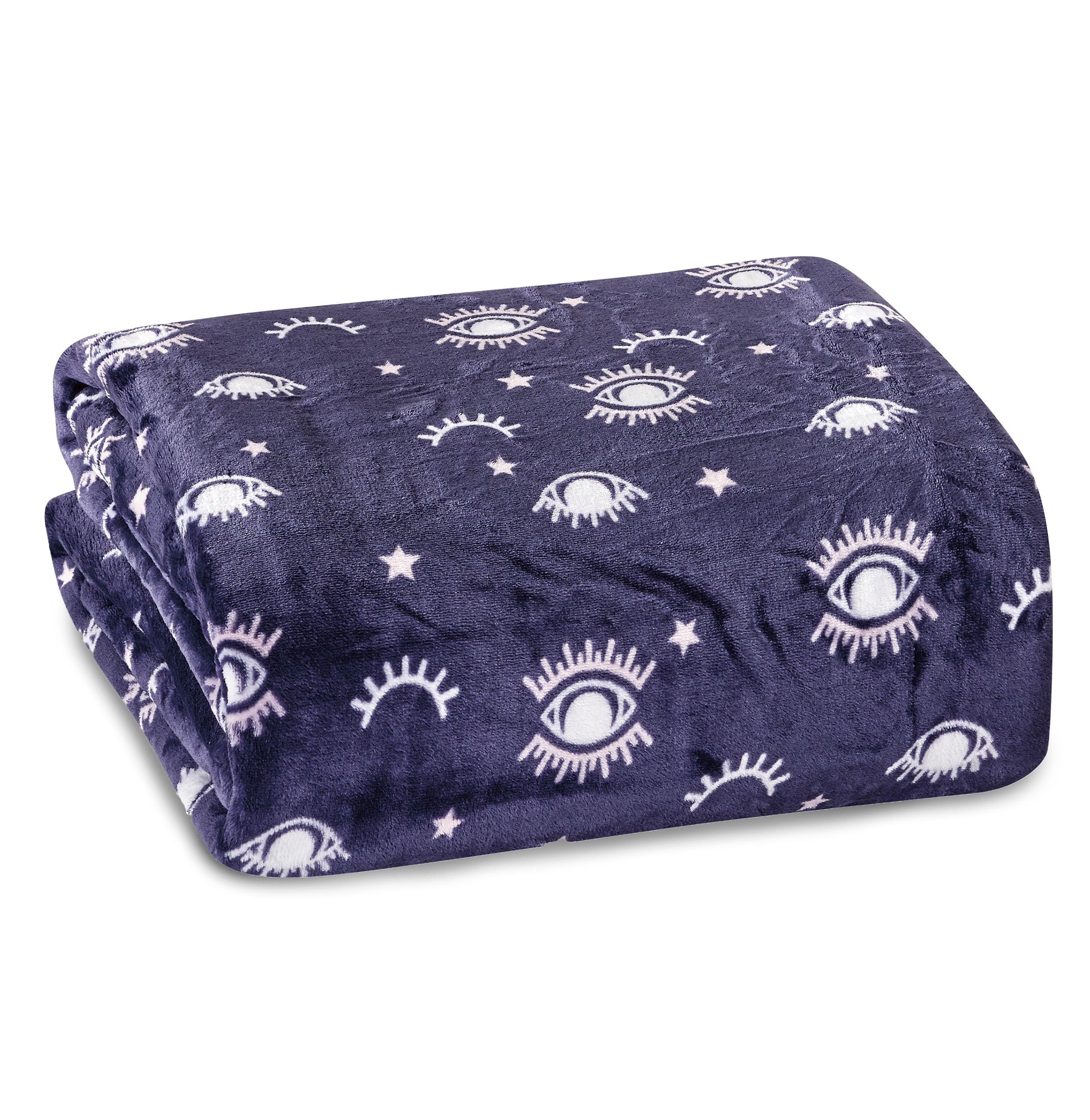 Everlaneas Printed Bed or Oversized Couch Blanket - Lightweight for All Season Warmth