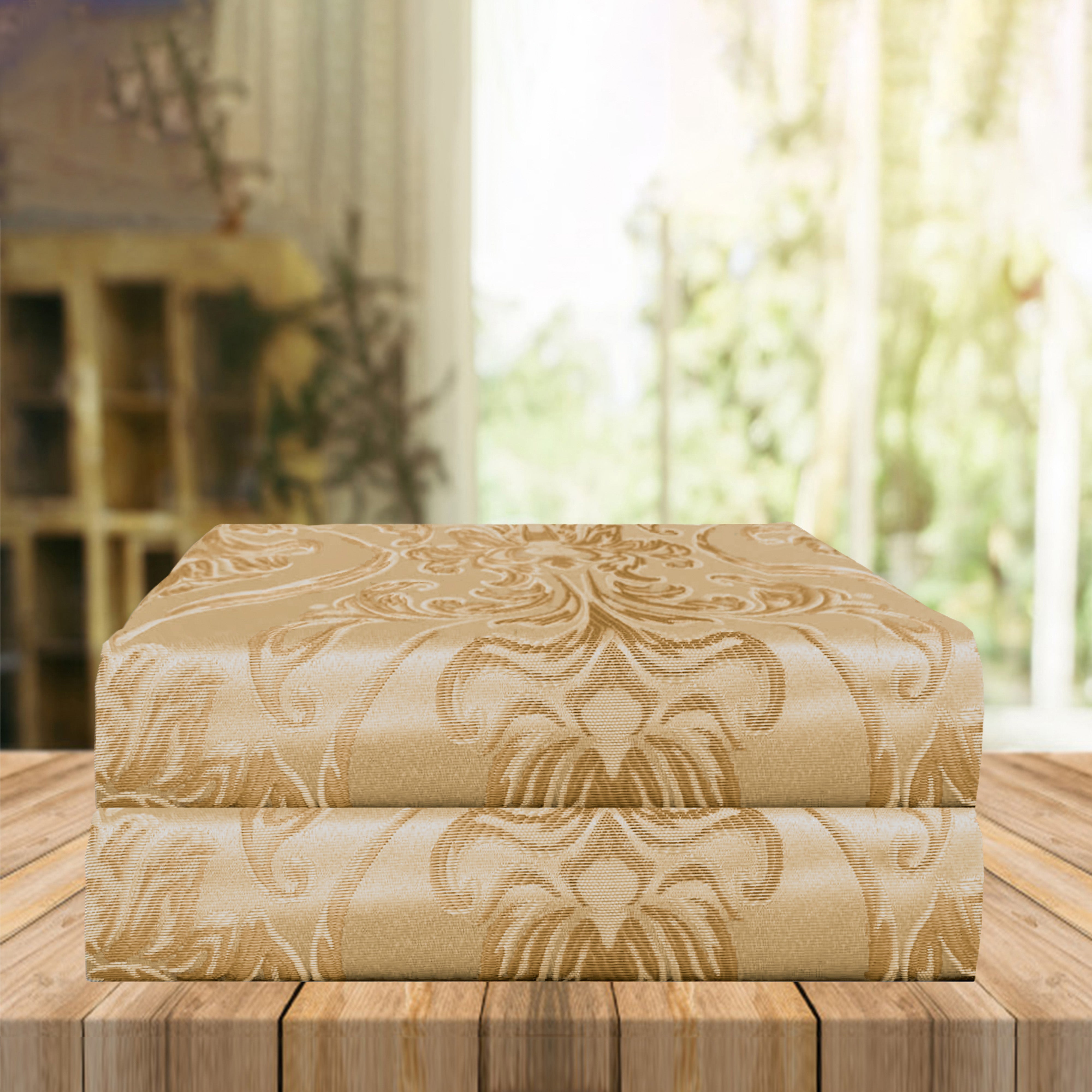 Everlaneas Set of 2 Penelope Jacquard Look Curtain Panels - 54" W x 84" L