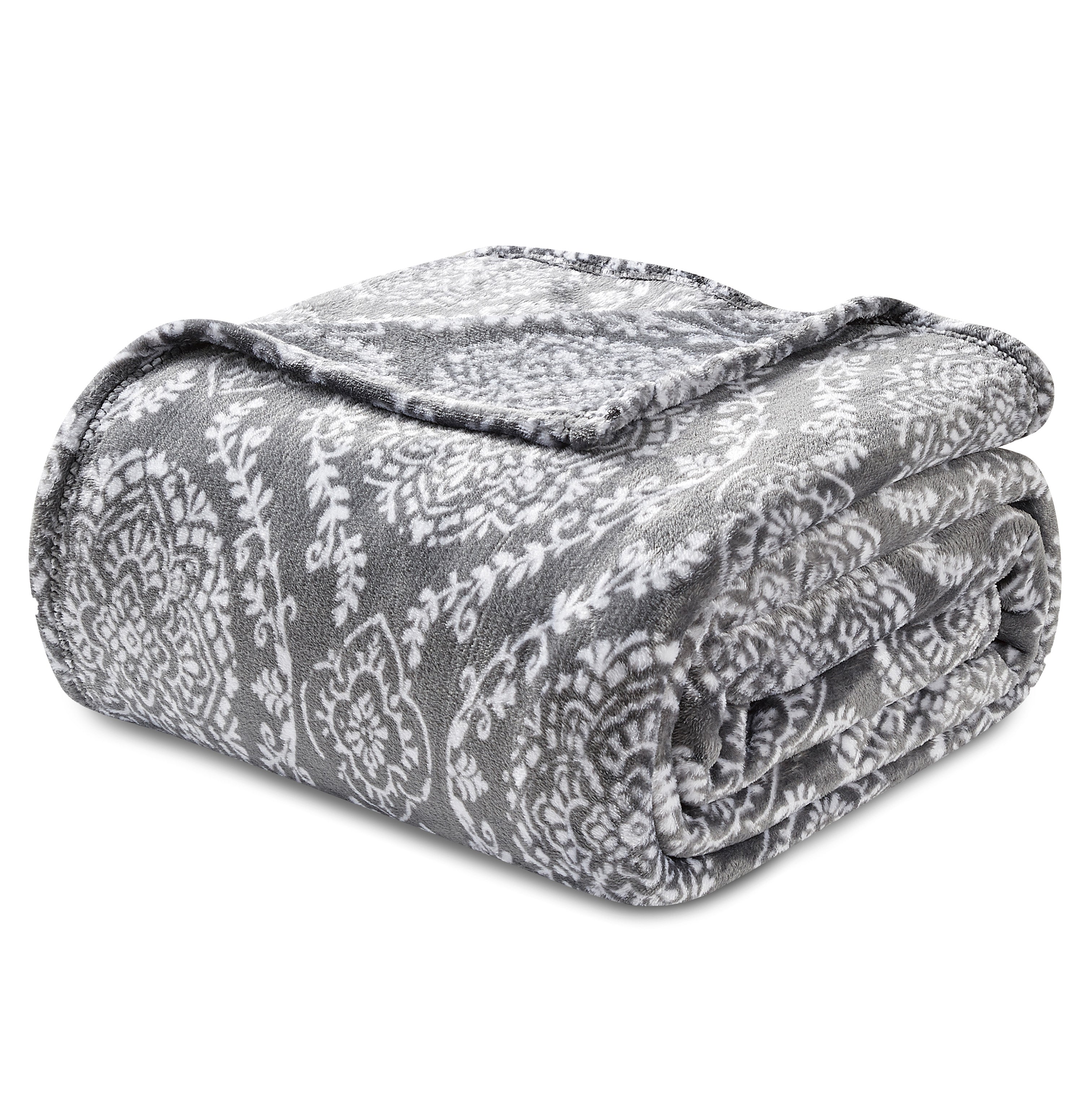 Everlaneas Printed Bed or Oversized Couch Blanket - Lightweight for All Season Warmth
