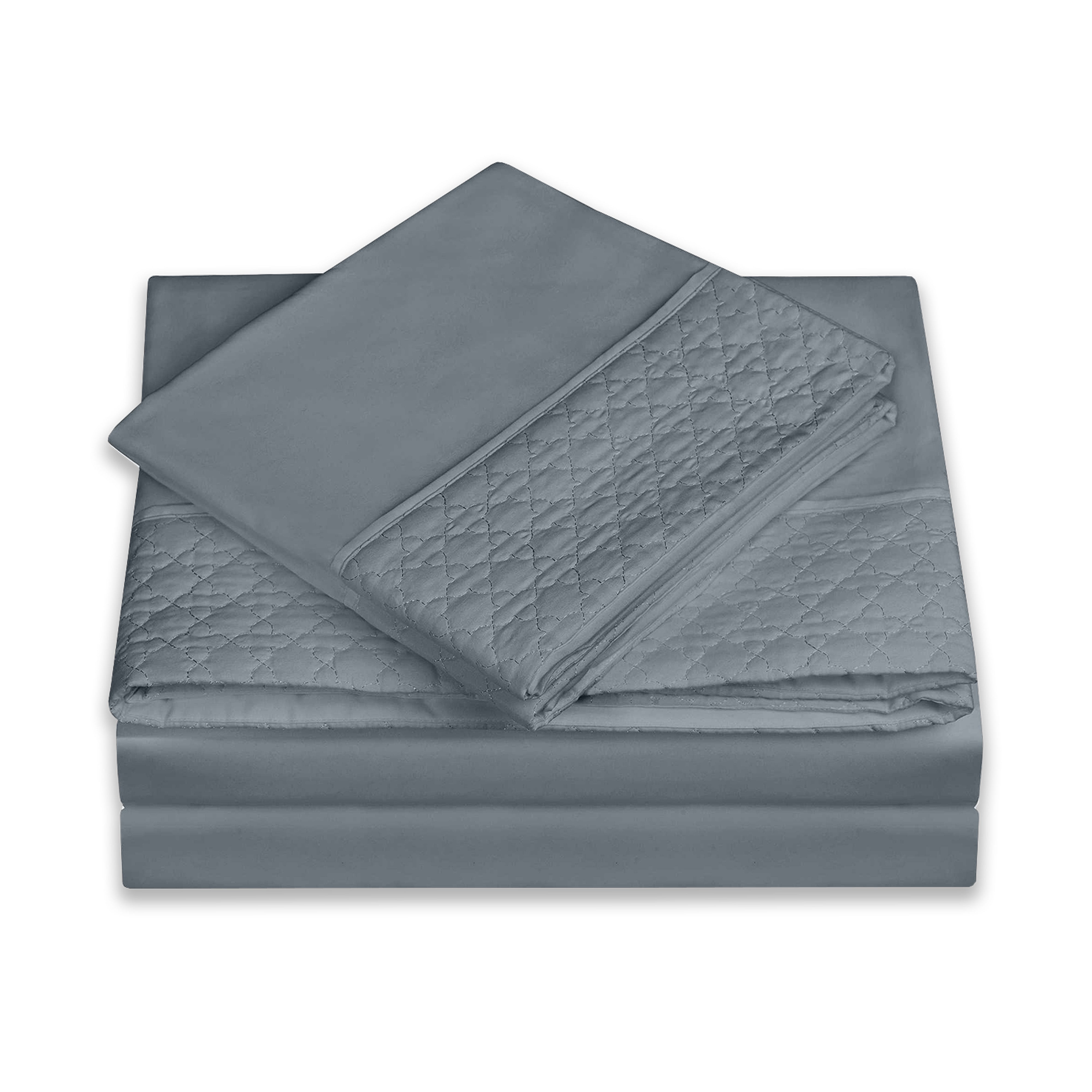 Everlaneas Quilted 4-Piece Sheet Set, Premium Hotel Quality