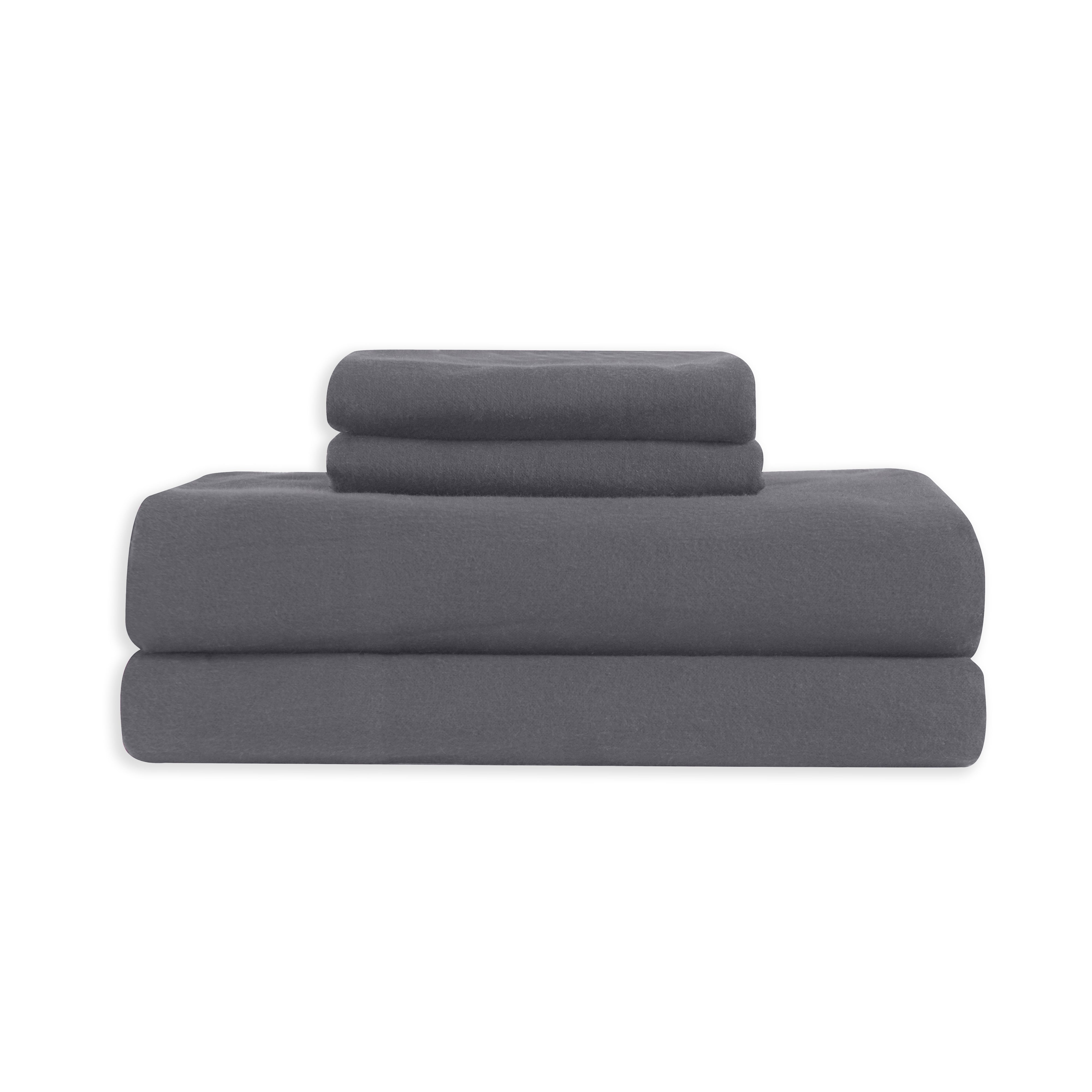 Everlaneas 4-Piece Cotton Flannel Sheet Set - 100% Turkish Cotton