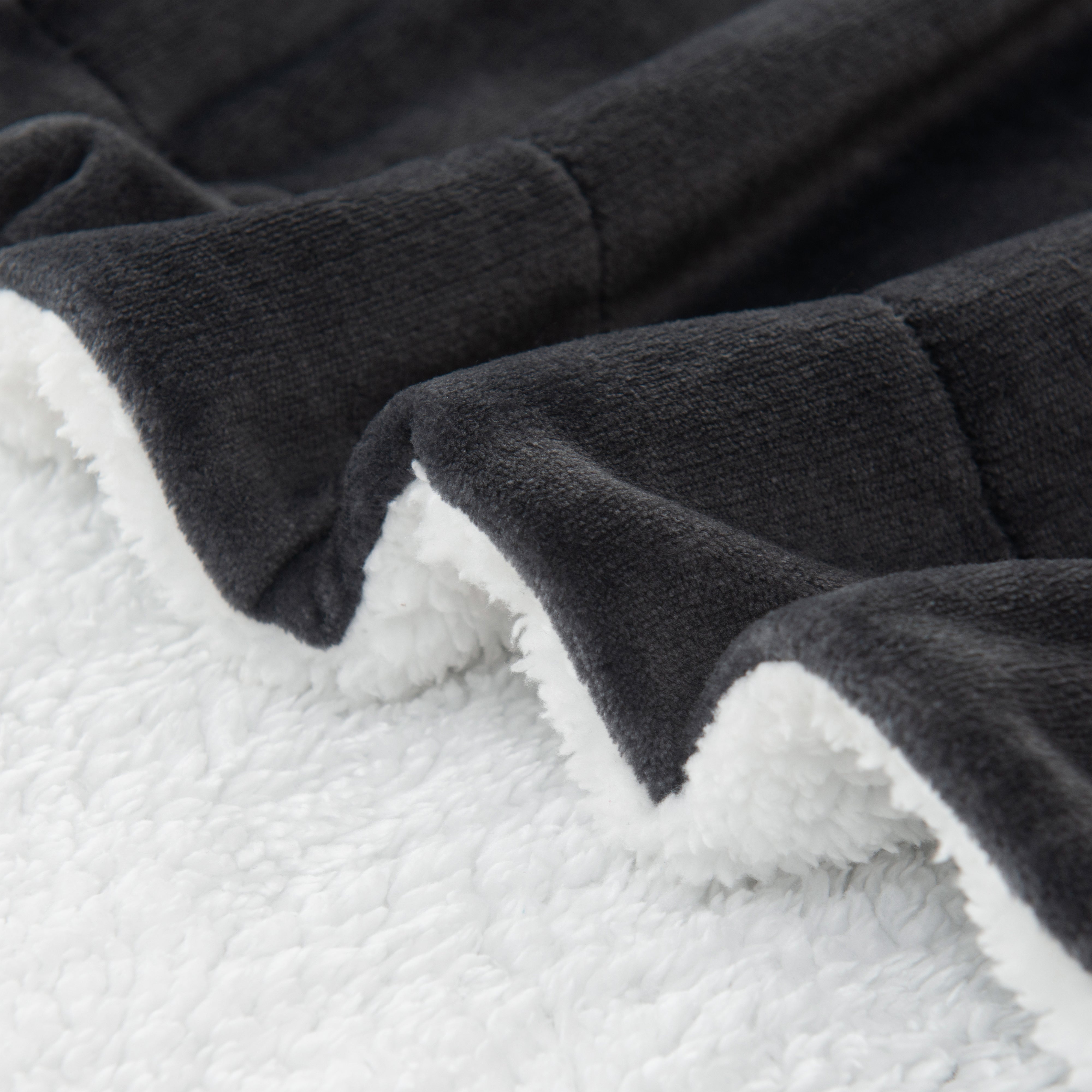 Everlaneas Ombre Printed - Sherpa Backed Plush Throw Blankets - 50 x 60 inches