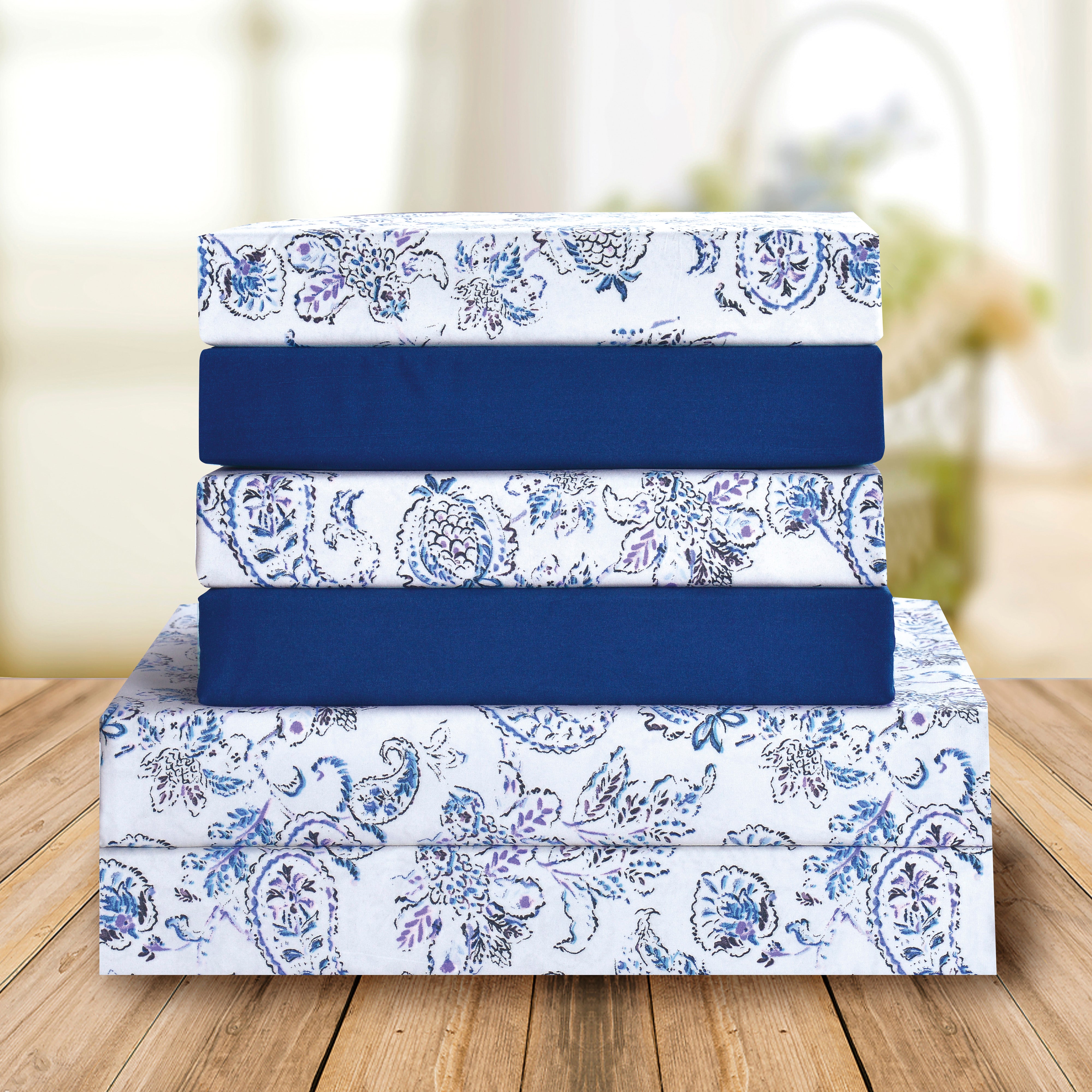 Everlaneas 6-Piece Paisley Printed Pattern - Soft as a Hotel Premium Quality Sheet Set