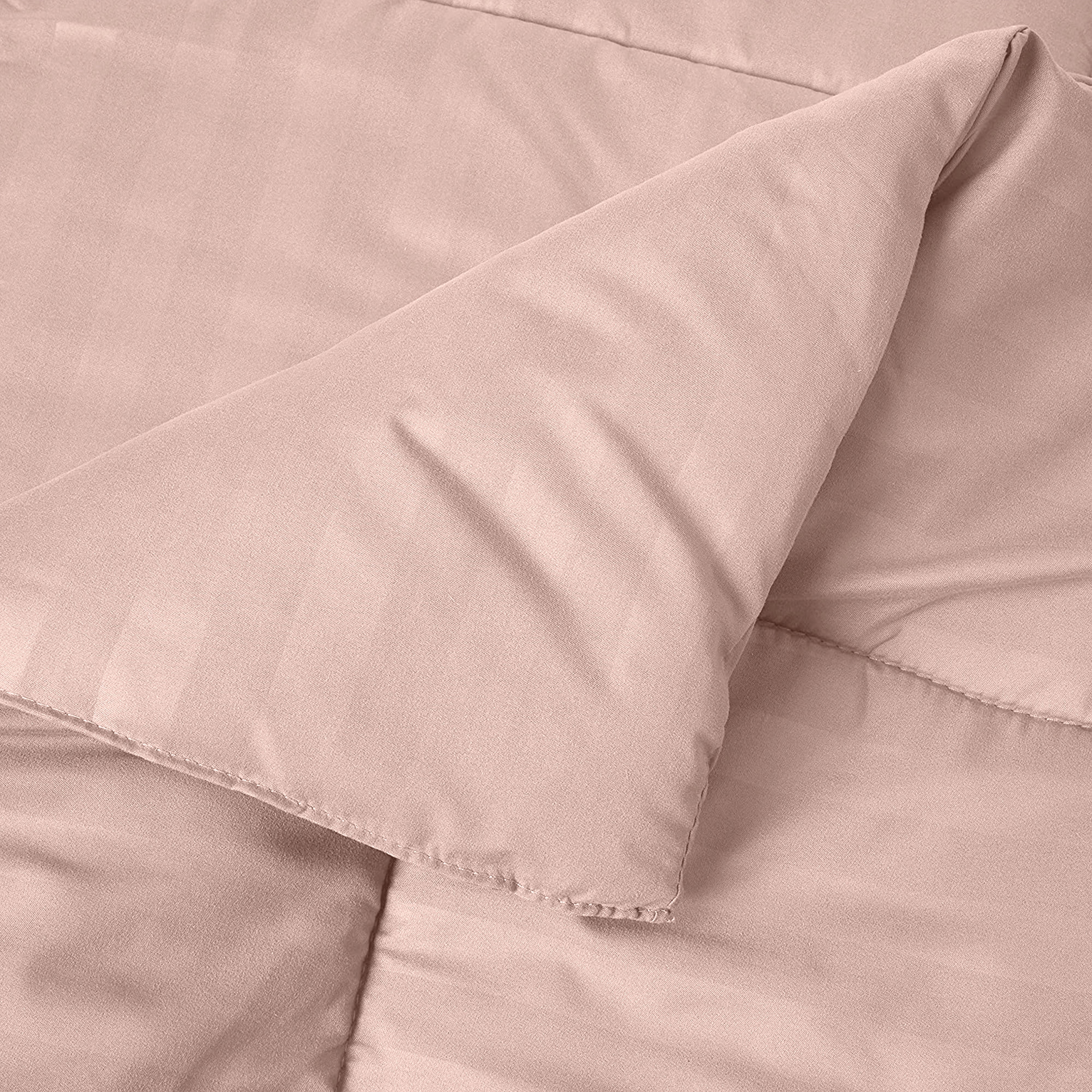 Everlaneas 8-Piece Dobby Stripe Comforter Set - Includes 4-Piece Sheet Set with Double Sided Storage Pockets