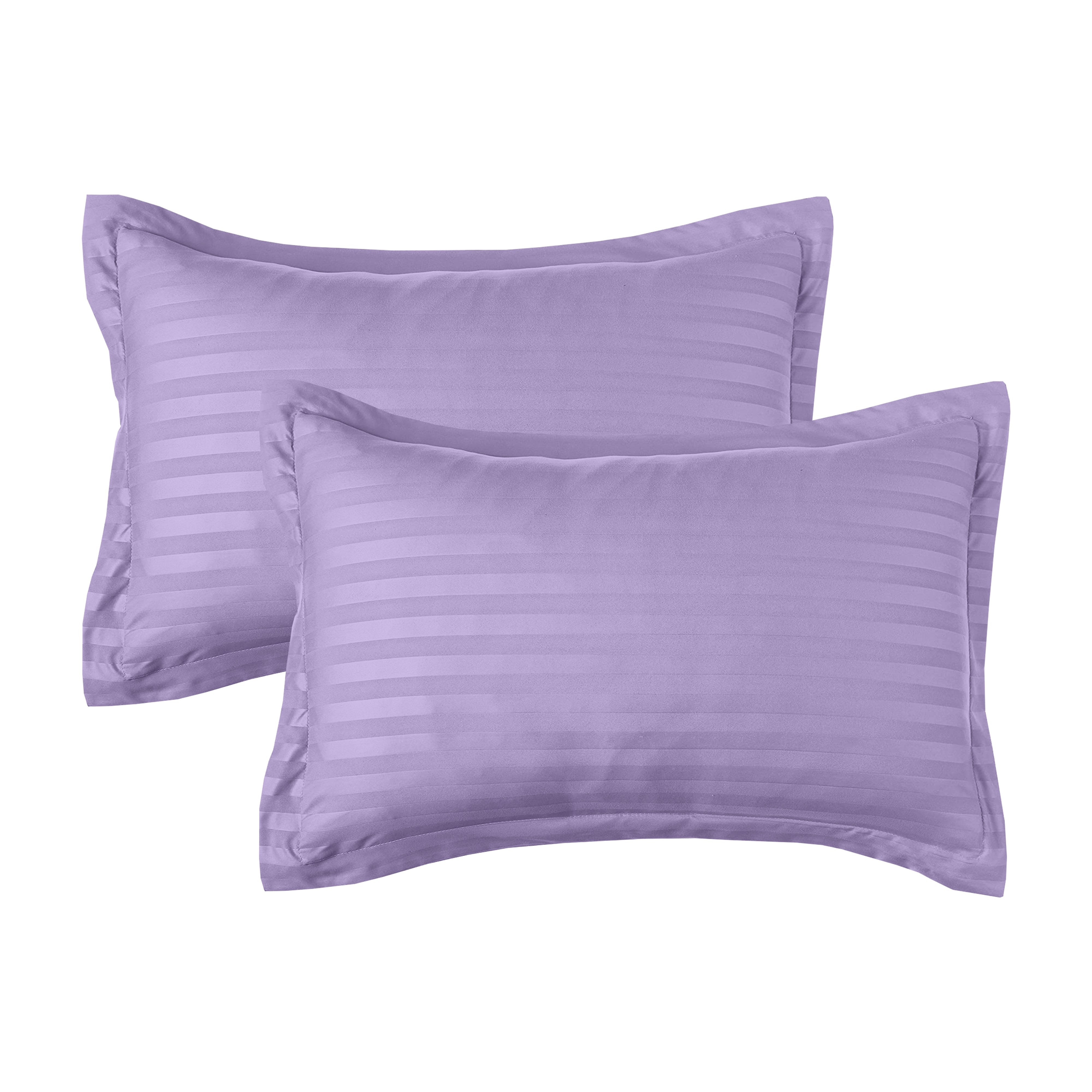 Everlaneas 8-Piece Dobby Stripe Comforter Set - Includes 4-Piece Sheet Set with Double Sided Storage Pockets