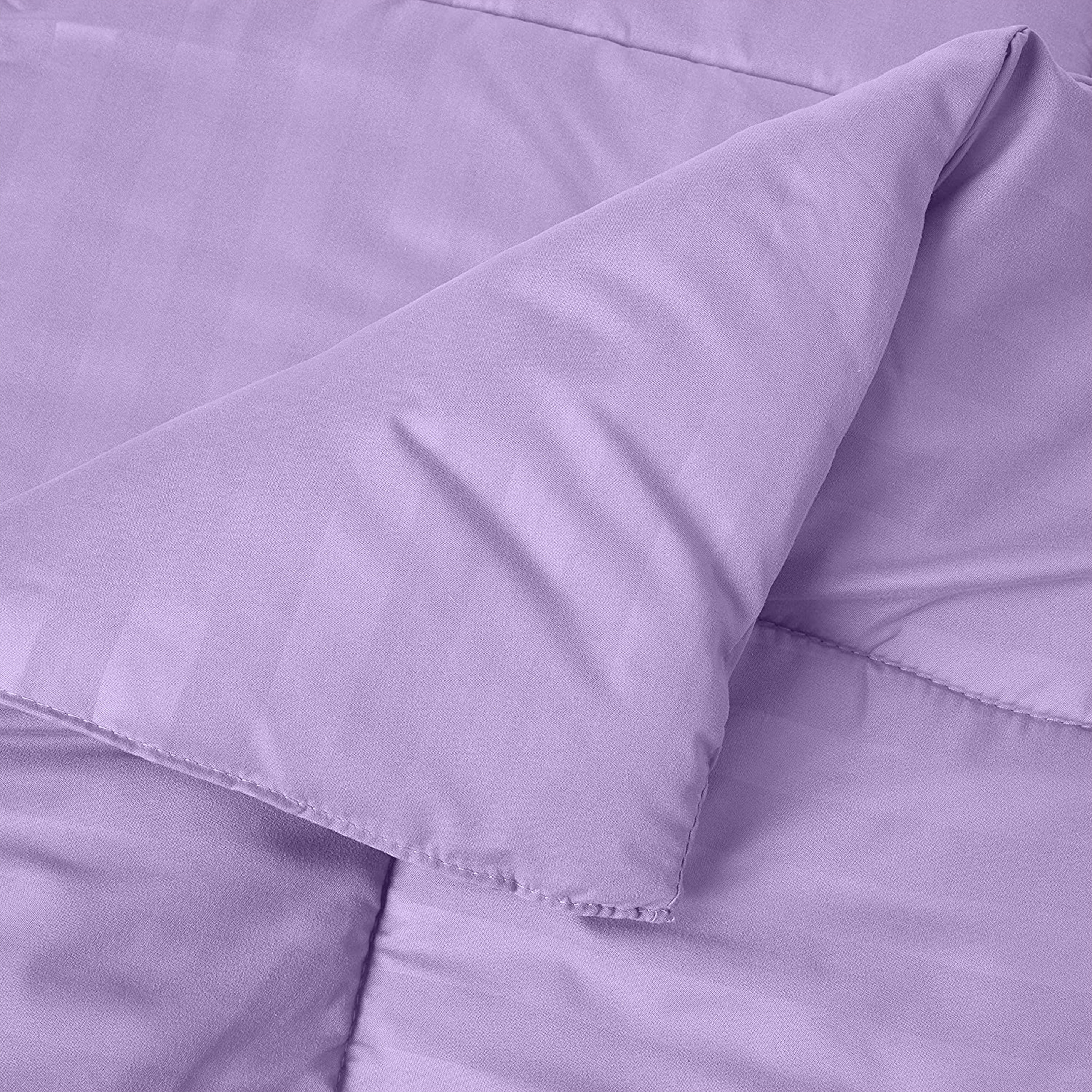 Everlaneas 8-Piece Dobby Stripe Comforter Set - Includes 4-Piece Sheet Set with Double Sided Storage Pockets