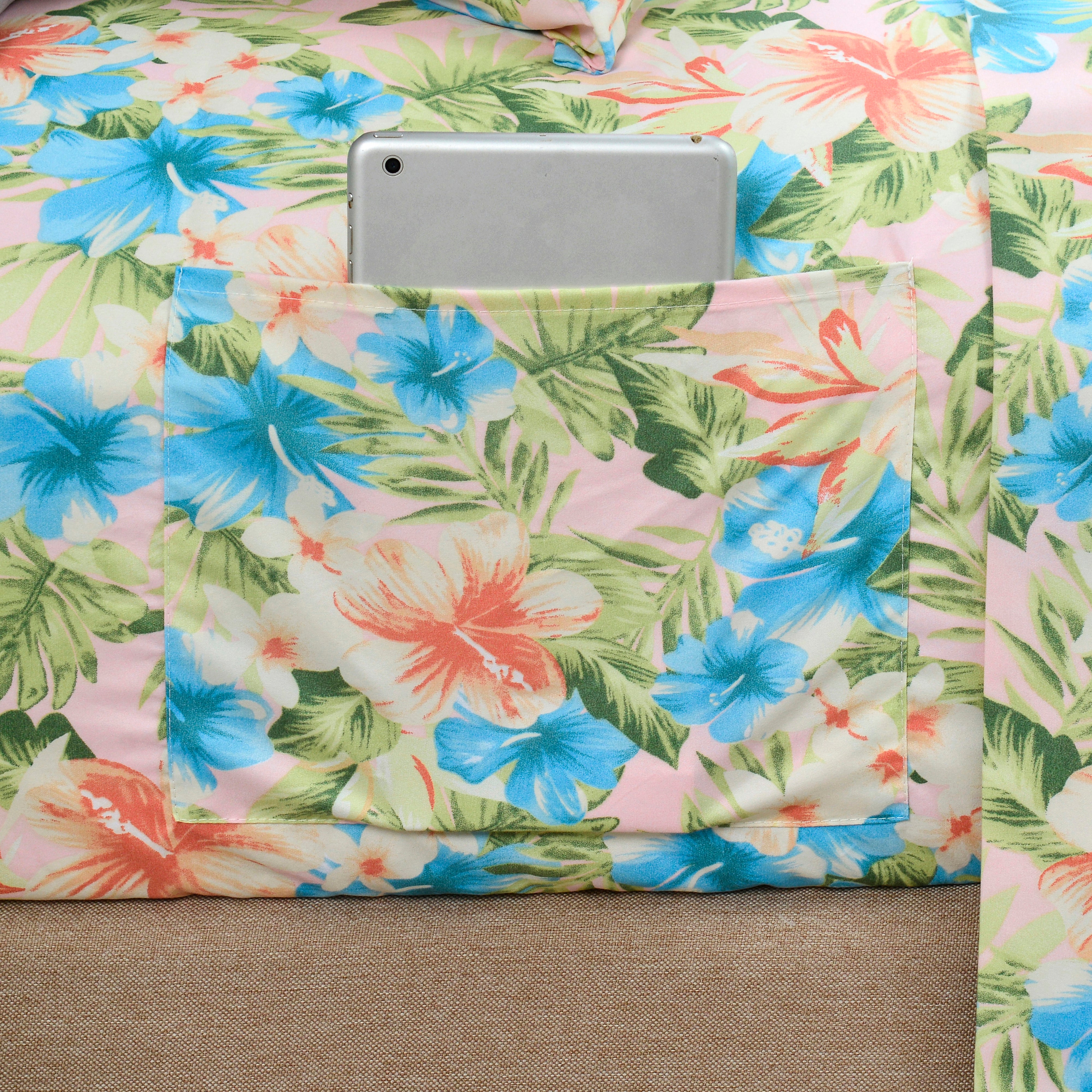 Everlaneas 6-Piece Floral and Stripe Pattern Sheet Set - Soft as a Hotel Premium Quality Bedding