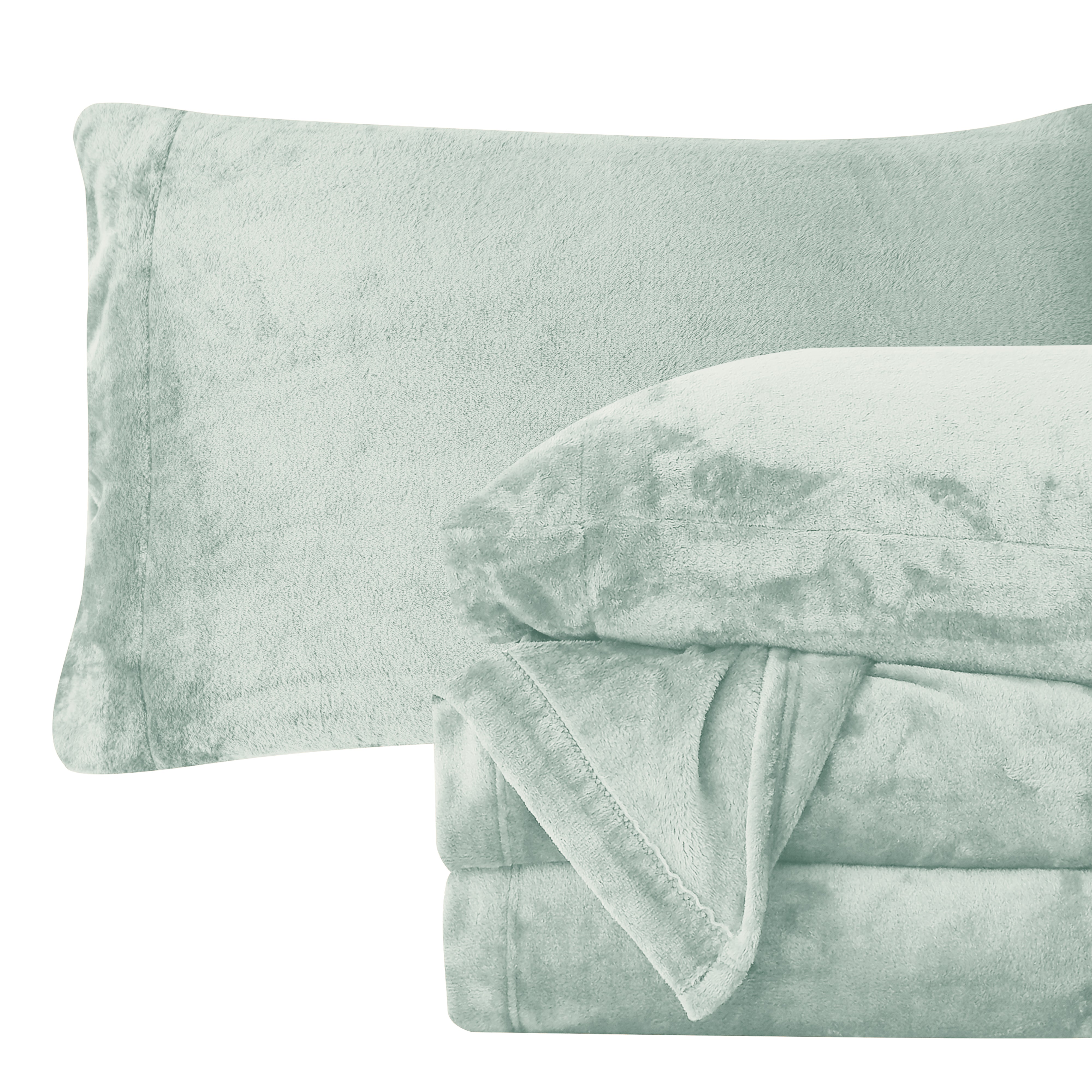 Everlaneas 4-Piece Velvet Plush Flannel Sheet Set