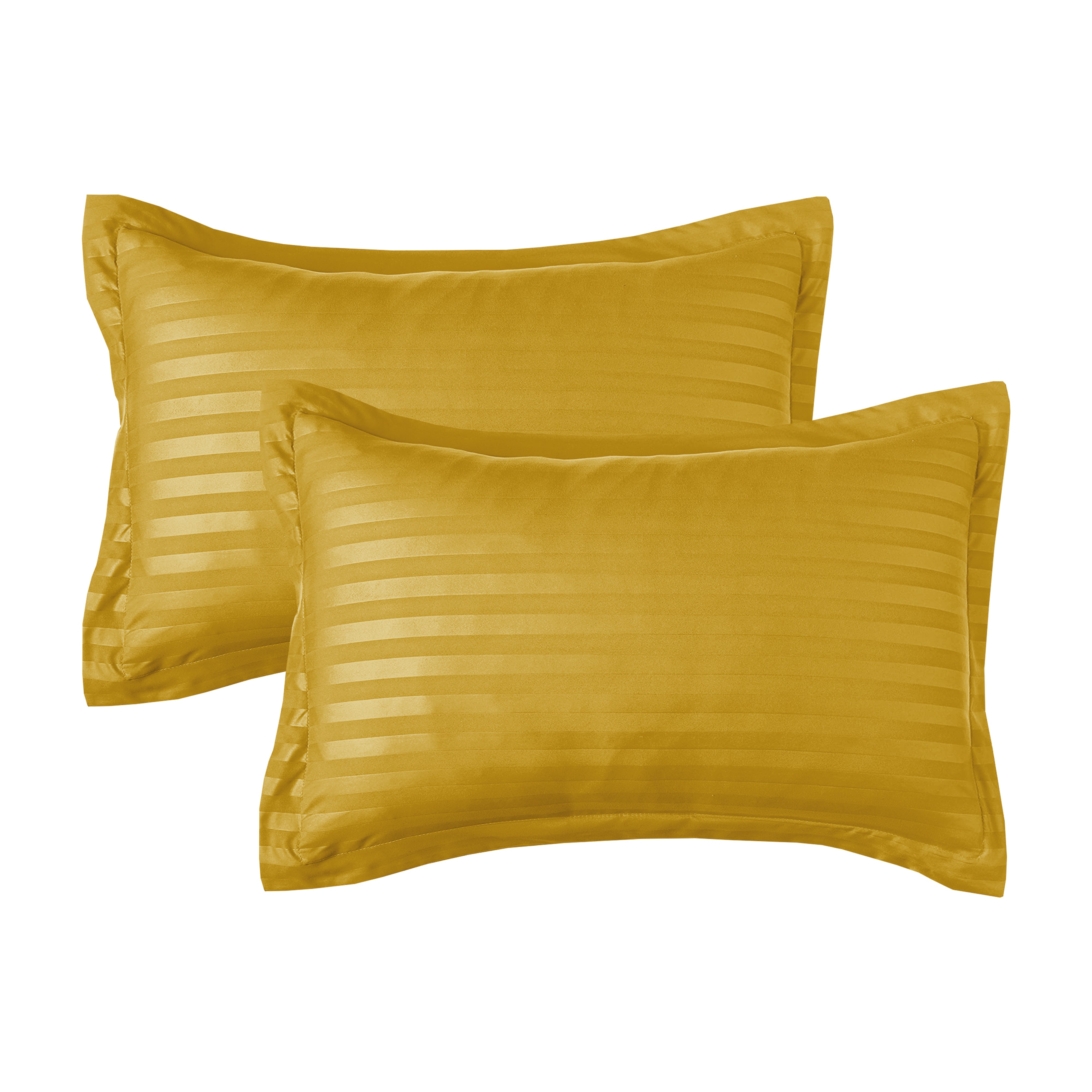 Everlaneas 8-Piece Dobby Stripe Comforter Set - Includes 4-Piece Sheet Set with Double Sided Storage Pockets