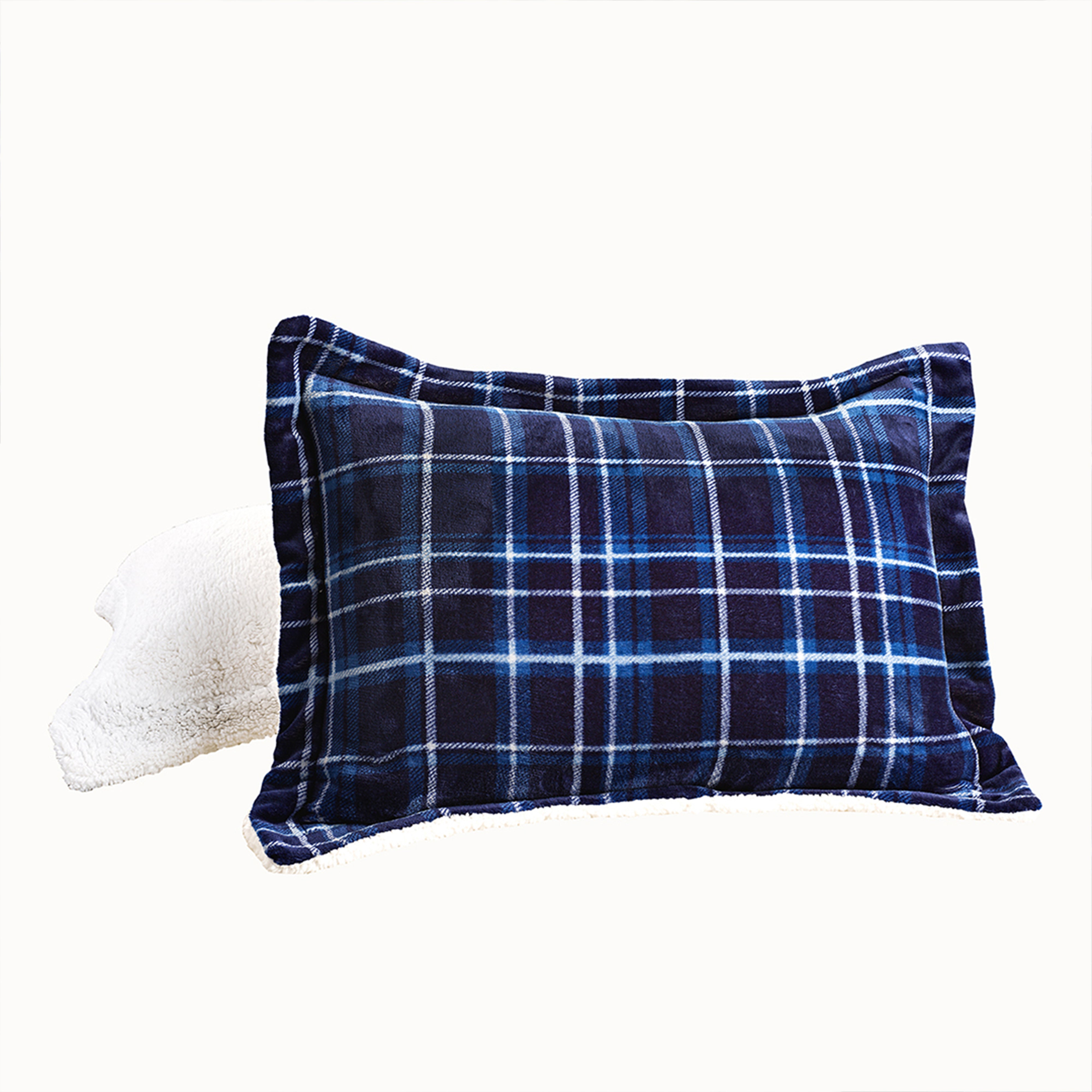 Everlaneas 3-Piece Plaid Micro-Suede Reversible Sherpa - Comforter Set