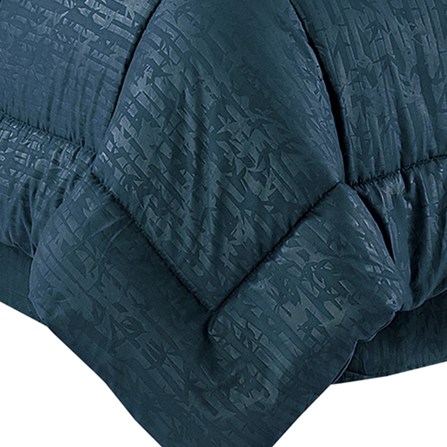 Everlaneas 8-Piece Bamboo Floral Pattern Comforter Set- Includes 4-Piece Sheet Set with Double Sided Storage Pockets