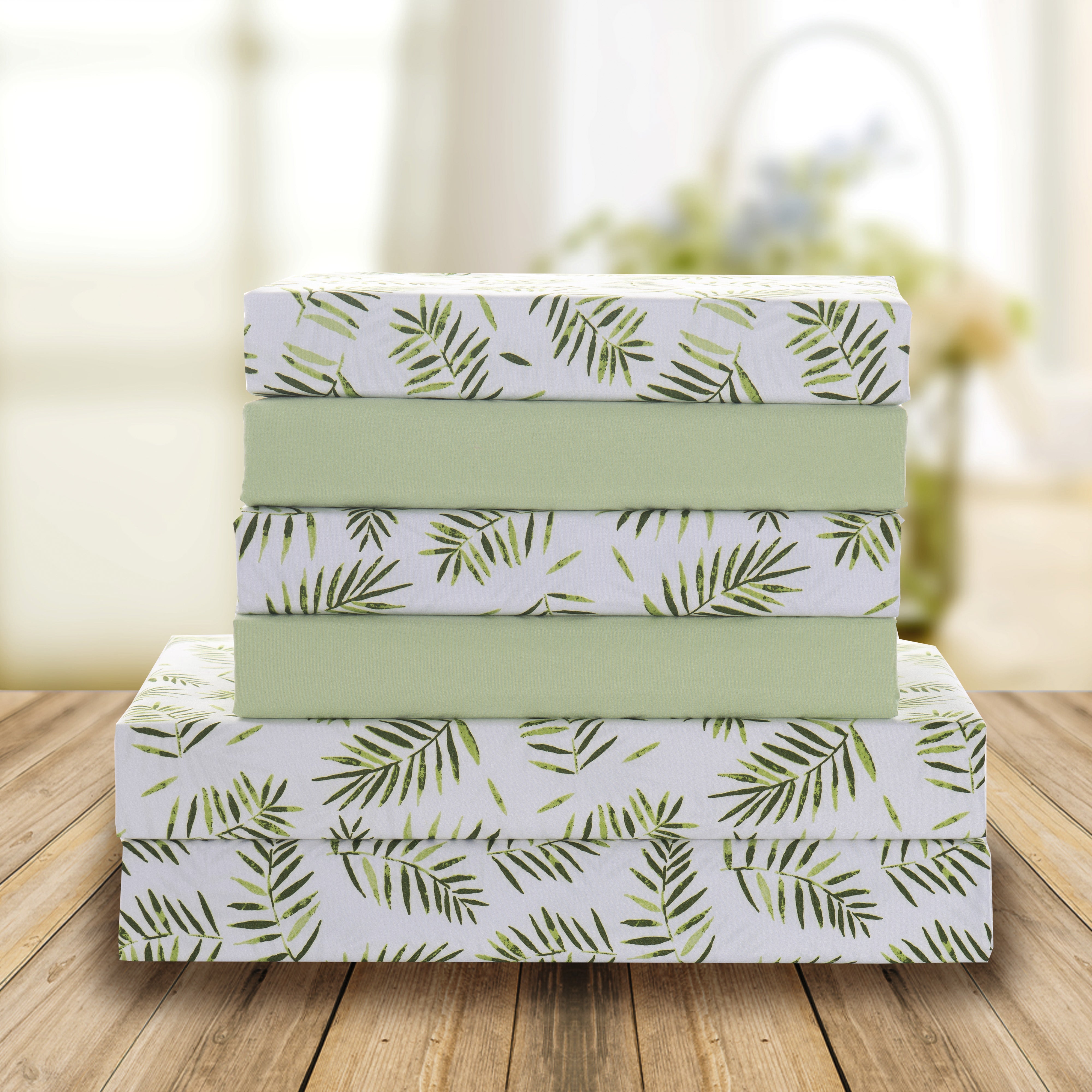 Everlaneas 6-Piece Tropical Pattern Bed Sheet Set - Soft as a Hotel Premium Quality