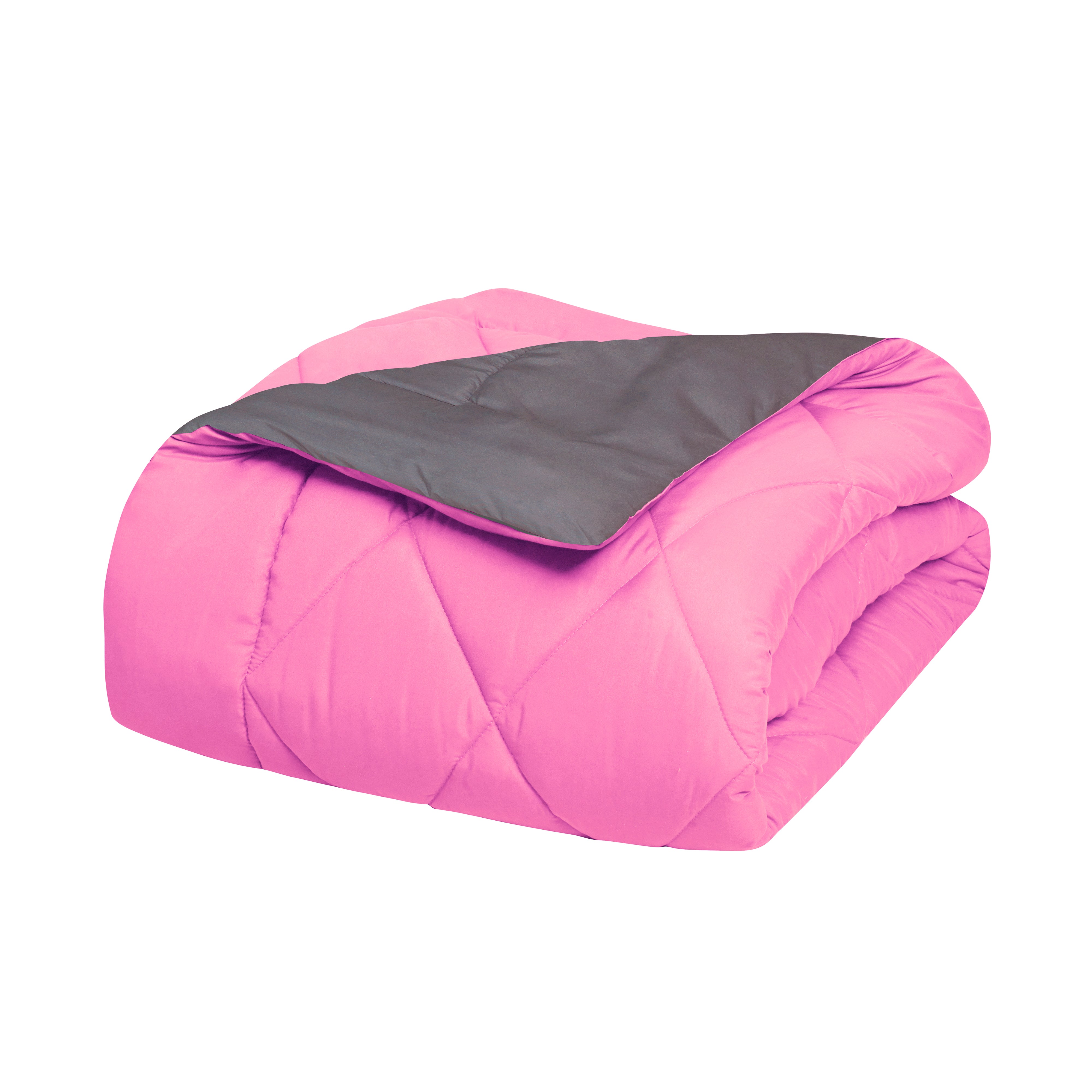 Everlaneas 3-Piece Reversible Diamond Stitched Comforter & Shams