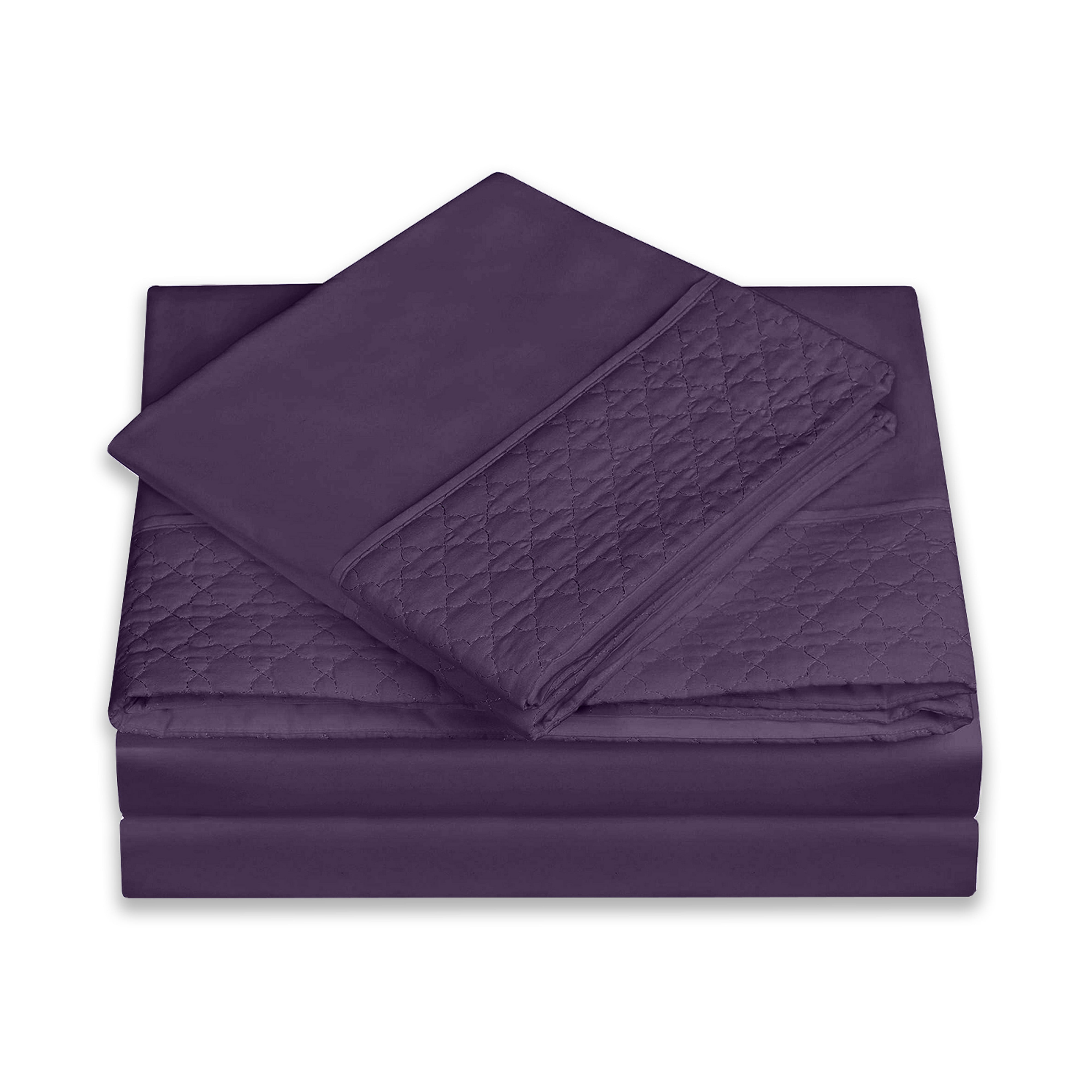 Everlaneas Quilted 4-Piece Sheet Set, Premium Hotel Quality