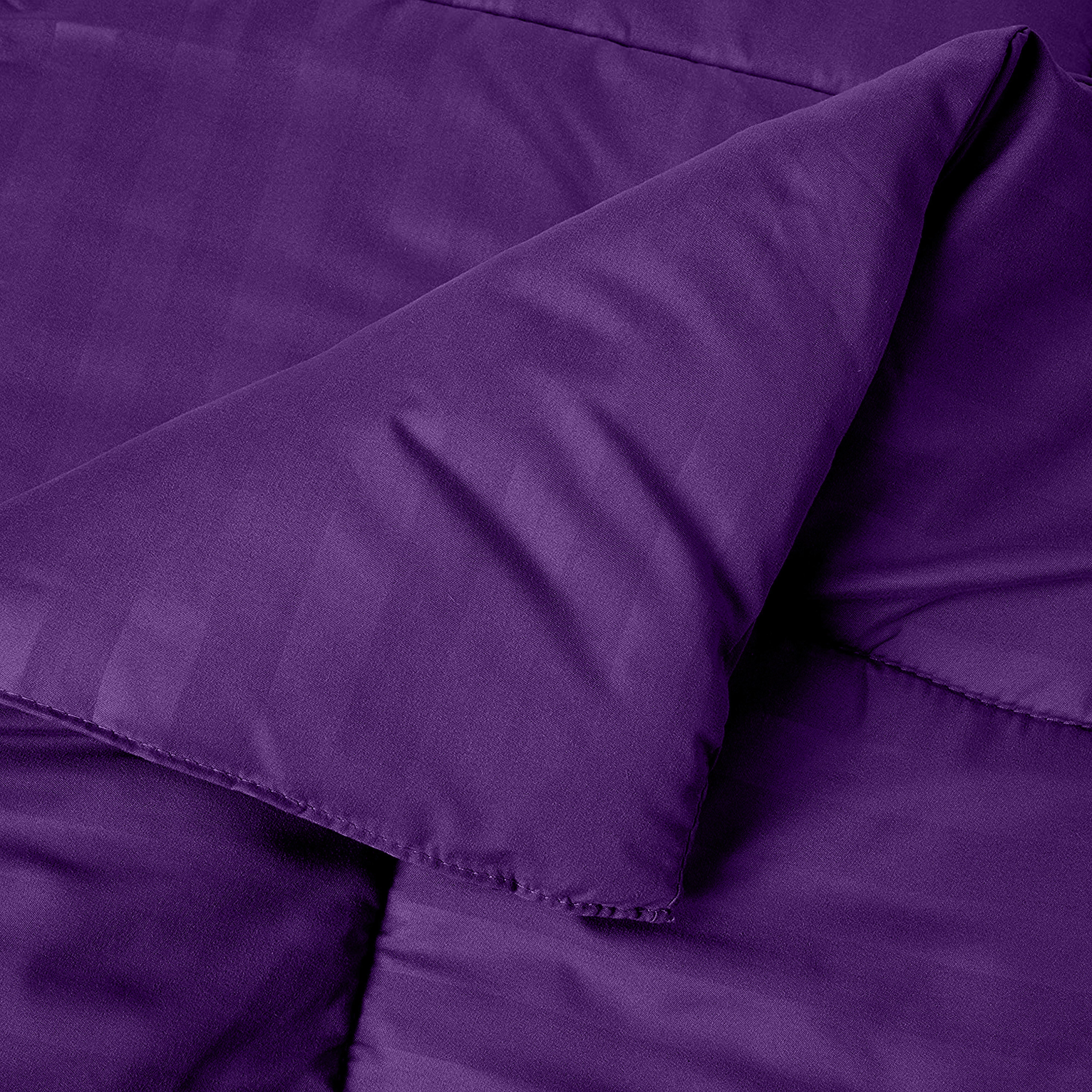 Everlaneas 8-Piece Dobby Stripe Comforter Set - Includes 4-Piece Sheet Set with Double Sided Storage Pockets