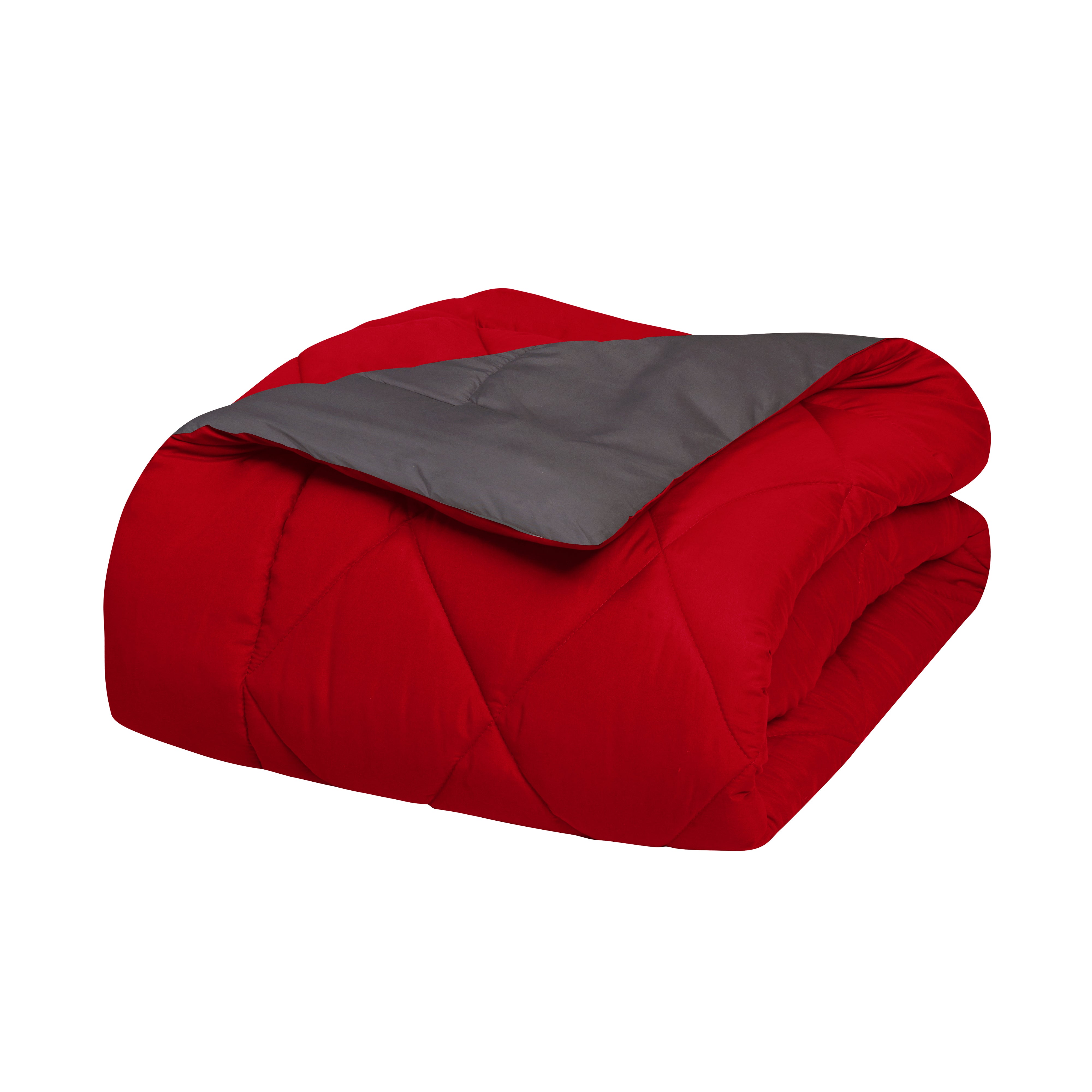 Everlaneas 3-Piece Reversible Diamond Stitched Comforter & Shams