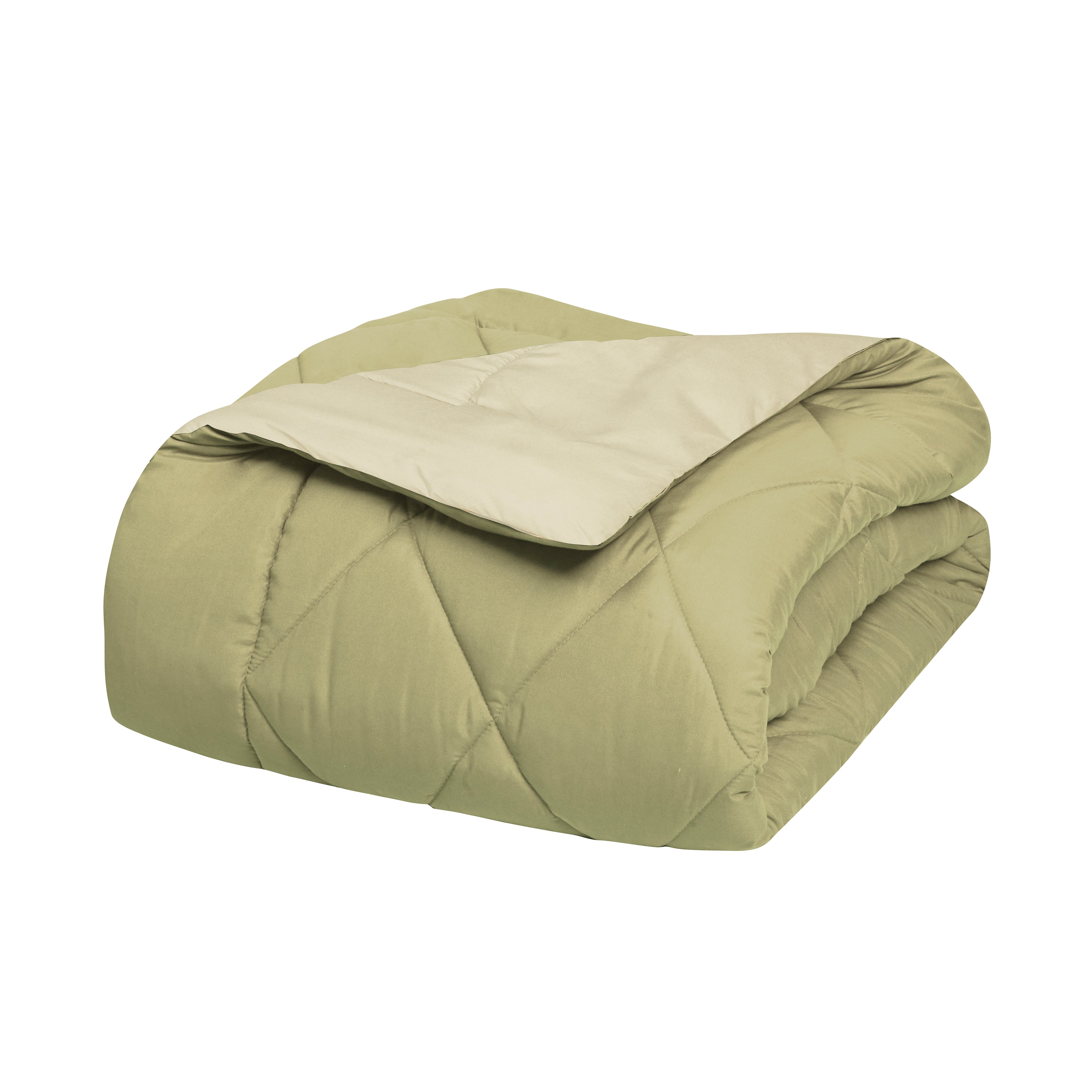 Everlaneas 3-Piece Reversible Diamond Stitched Comforter & Shams