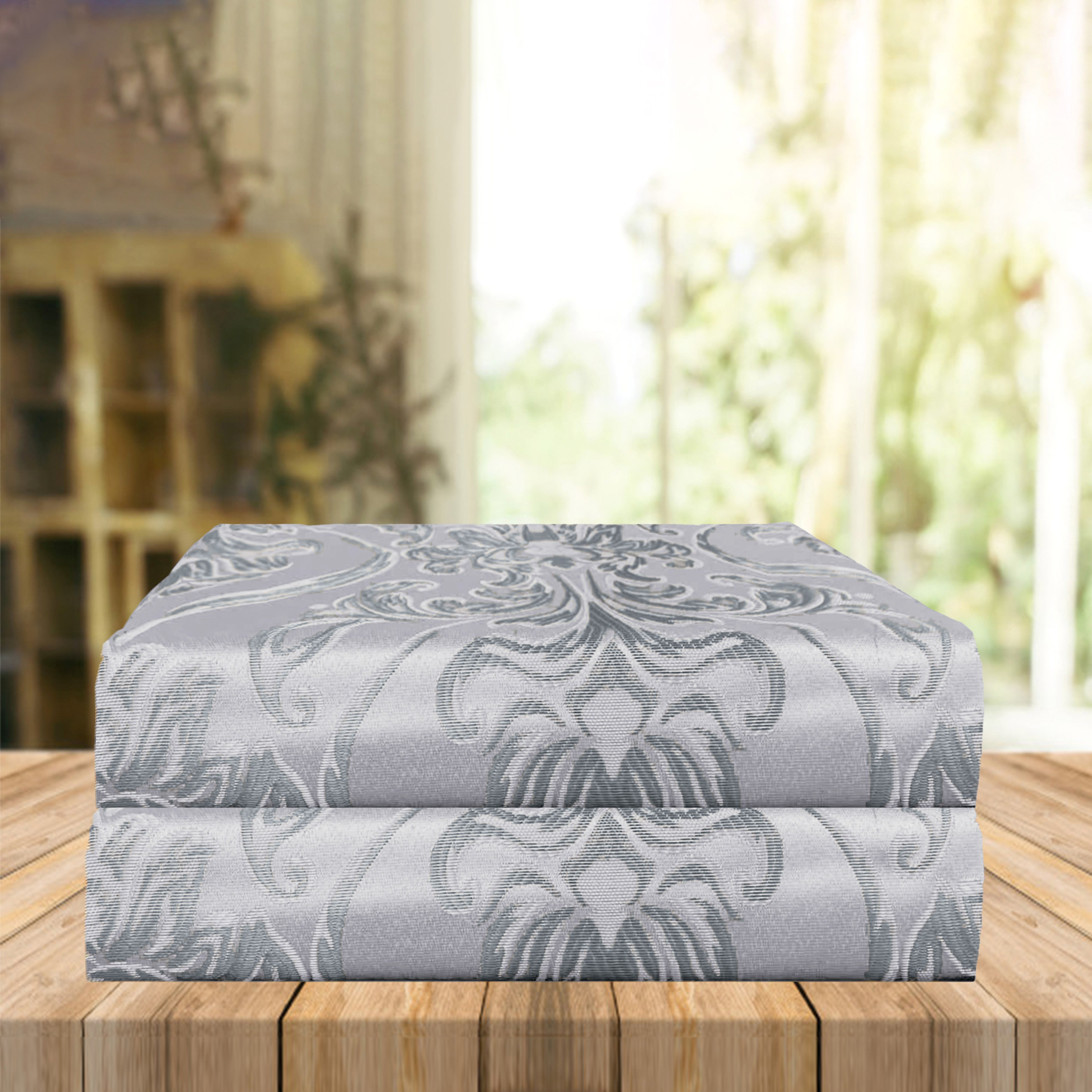 Everlaneas Set of 2 Penelope Jacquard Look Curtain Panels - 54" W x 84" L