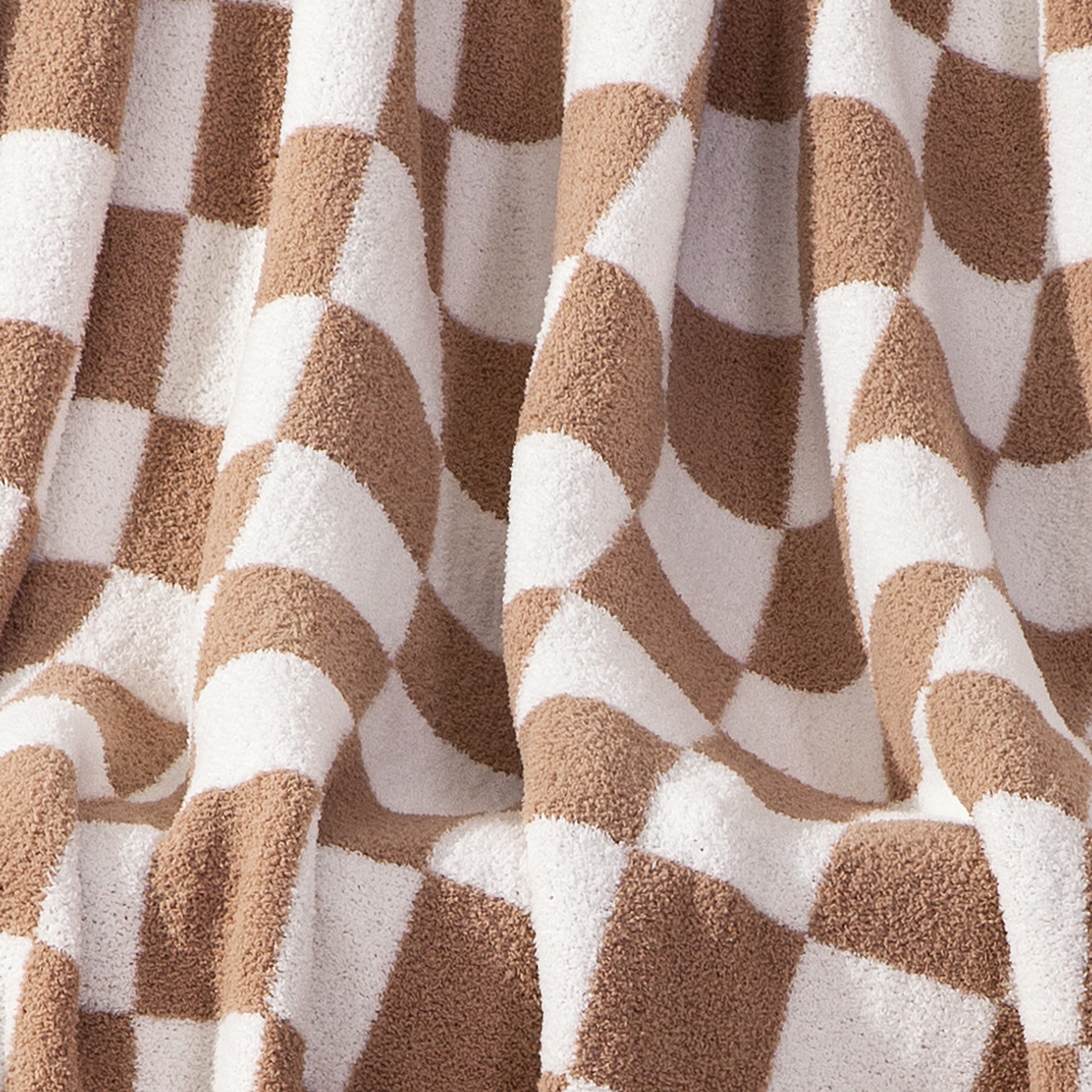 Everlaneas 50" x 70"  Ultra Soft Checkered Knitted Throw Blanket