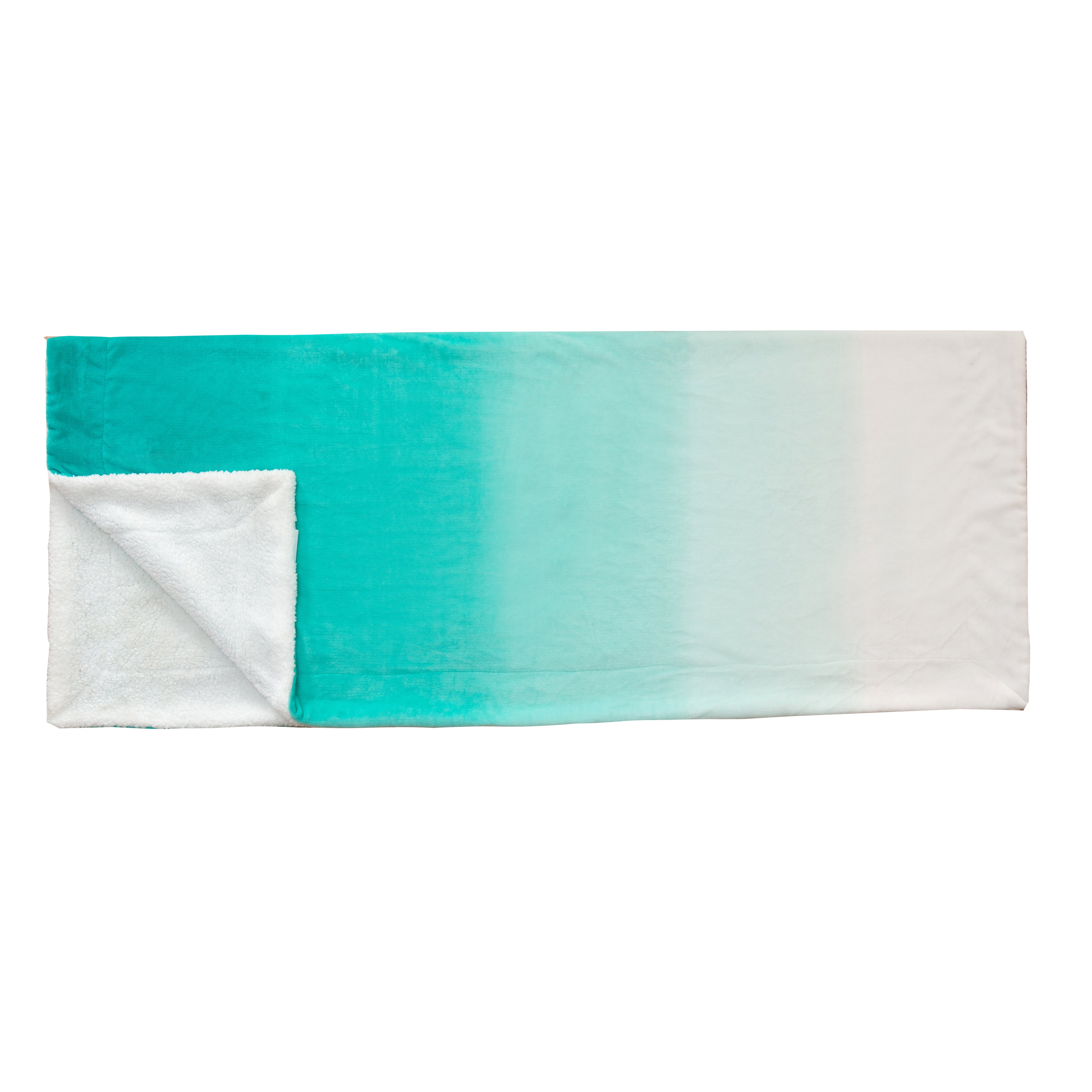 Everlaneas Ombre Printed - Sherpa Backed Plush Throw Blankets - 50 x 60 inches