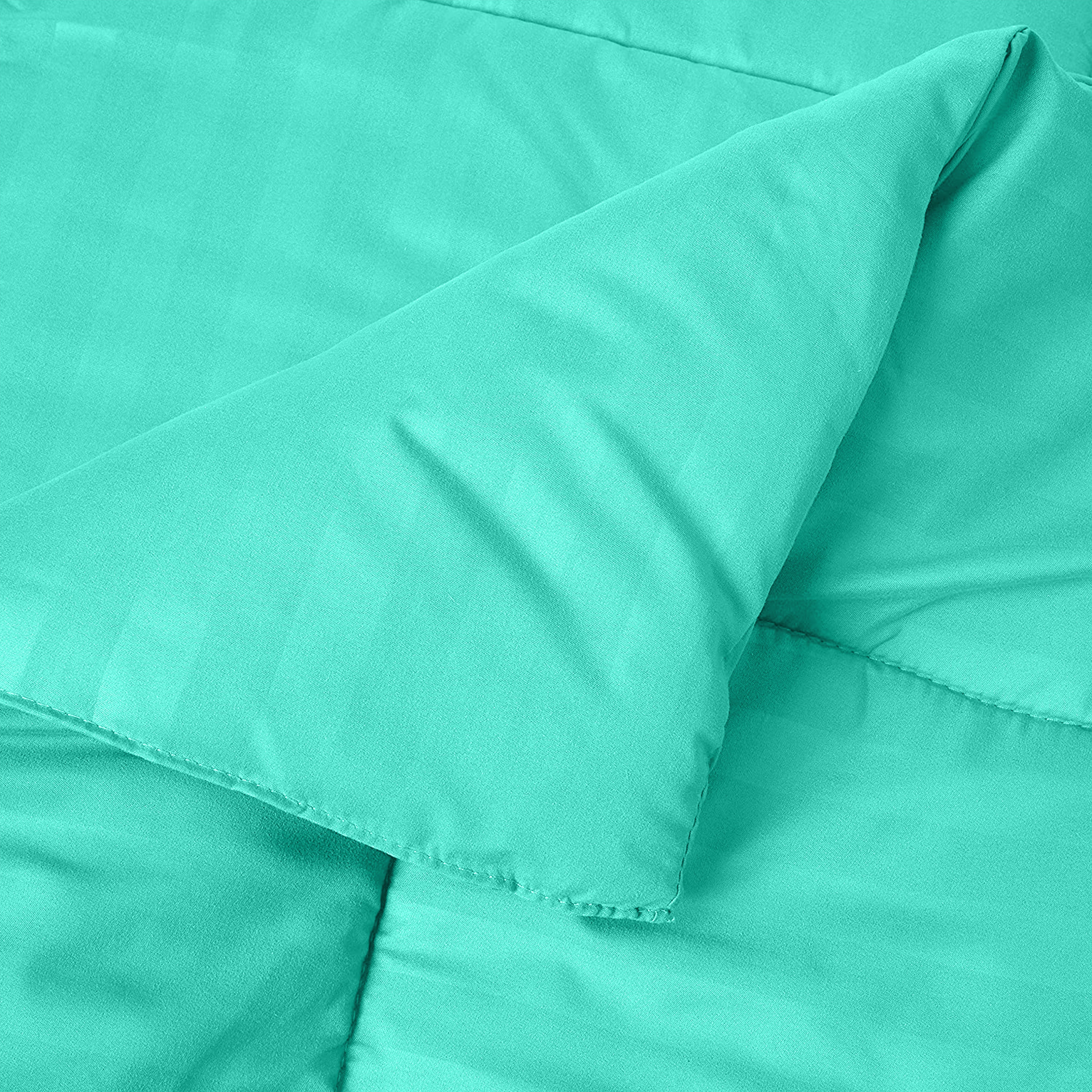 Everlaneas 8-Piece Dobby Stripe Comforter Set - Includes 4-Piece Sheet Set with Double Sided Storage Pockets