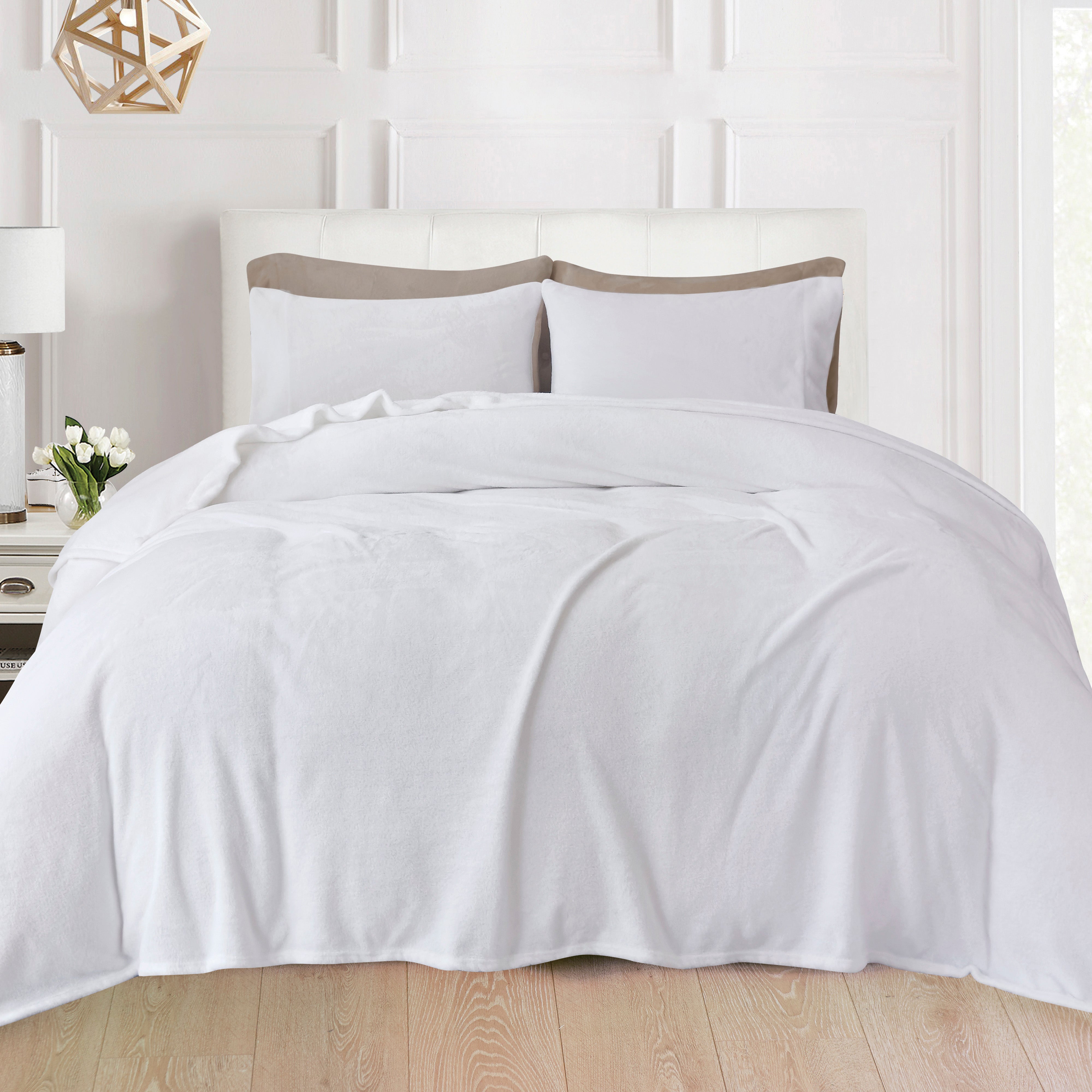 Everlaneas 4-Piece Velvet Plush Flannel Sheet Set