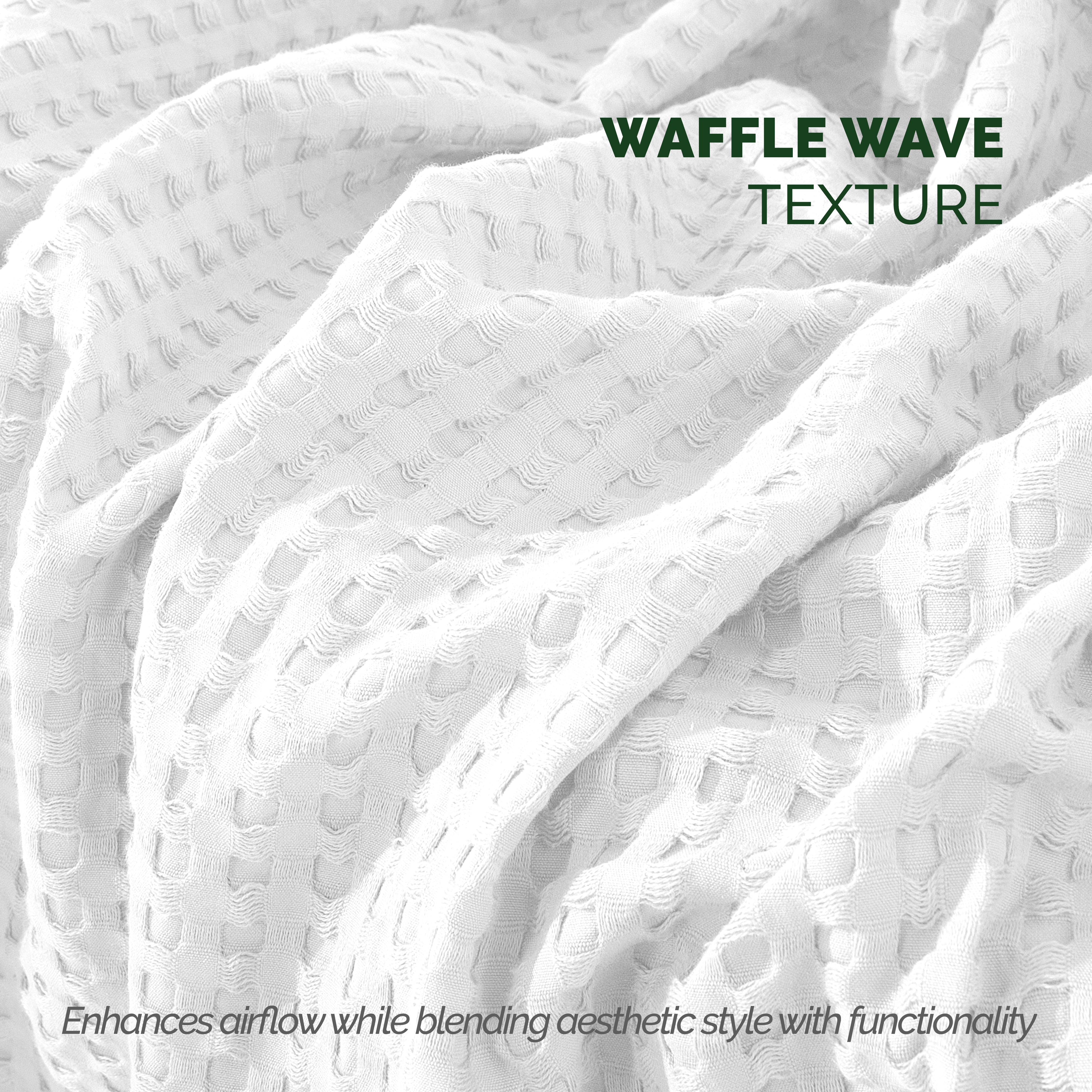 Everlaneas Cotton Waffle Blanket