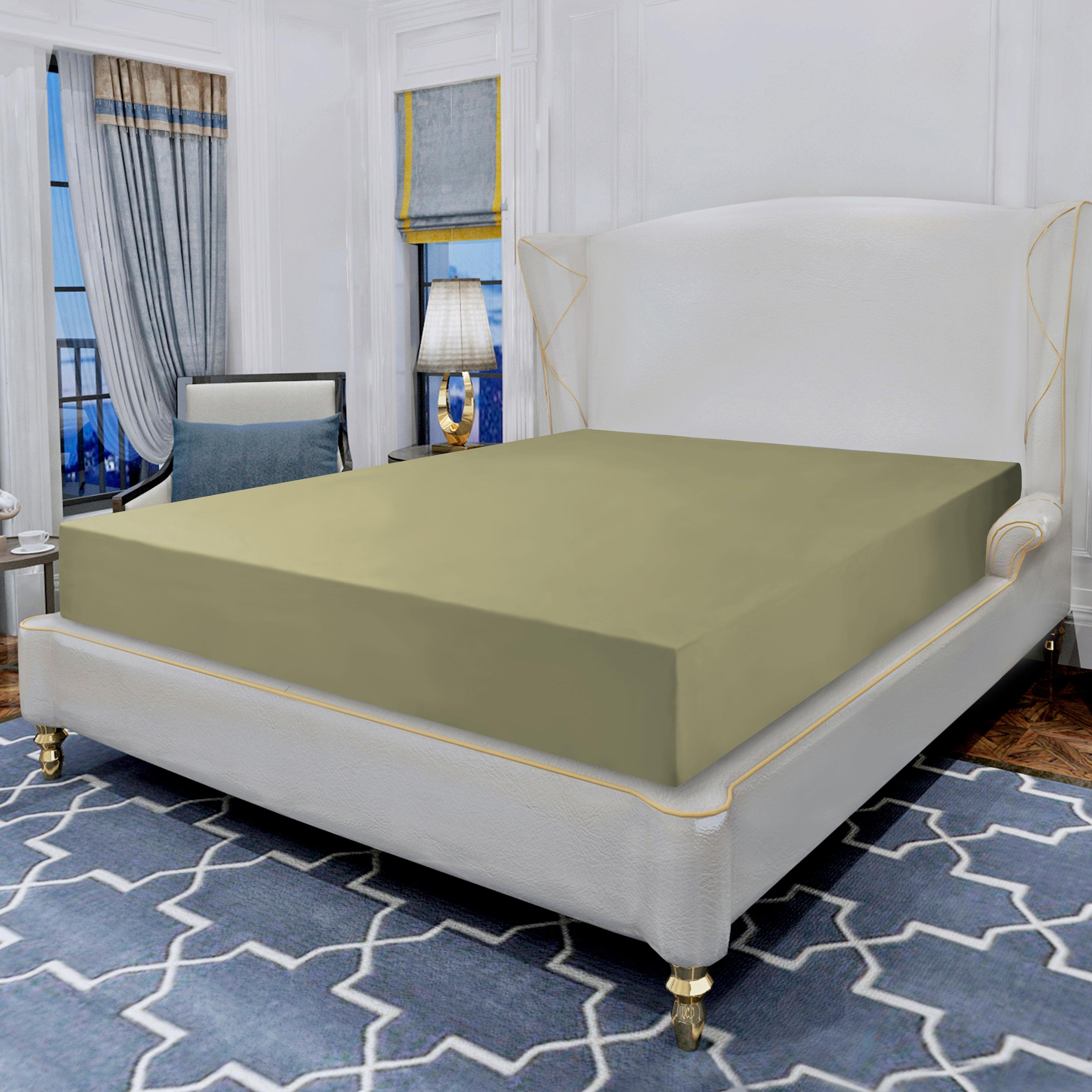 Everlaneas Essential 1 Piece Solid Fitted Sheet - All Around Elastic