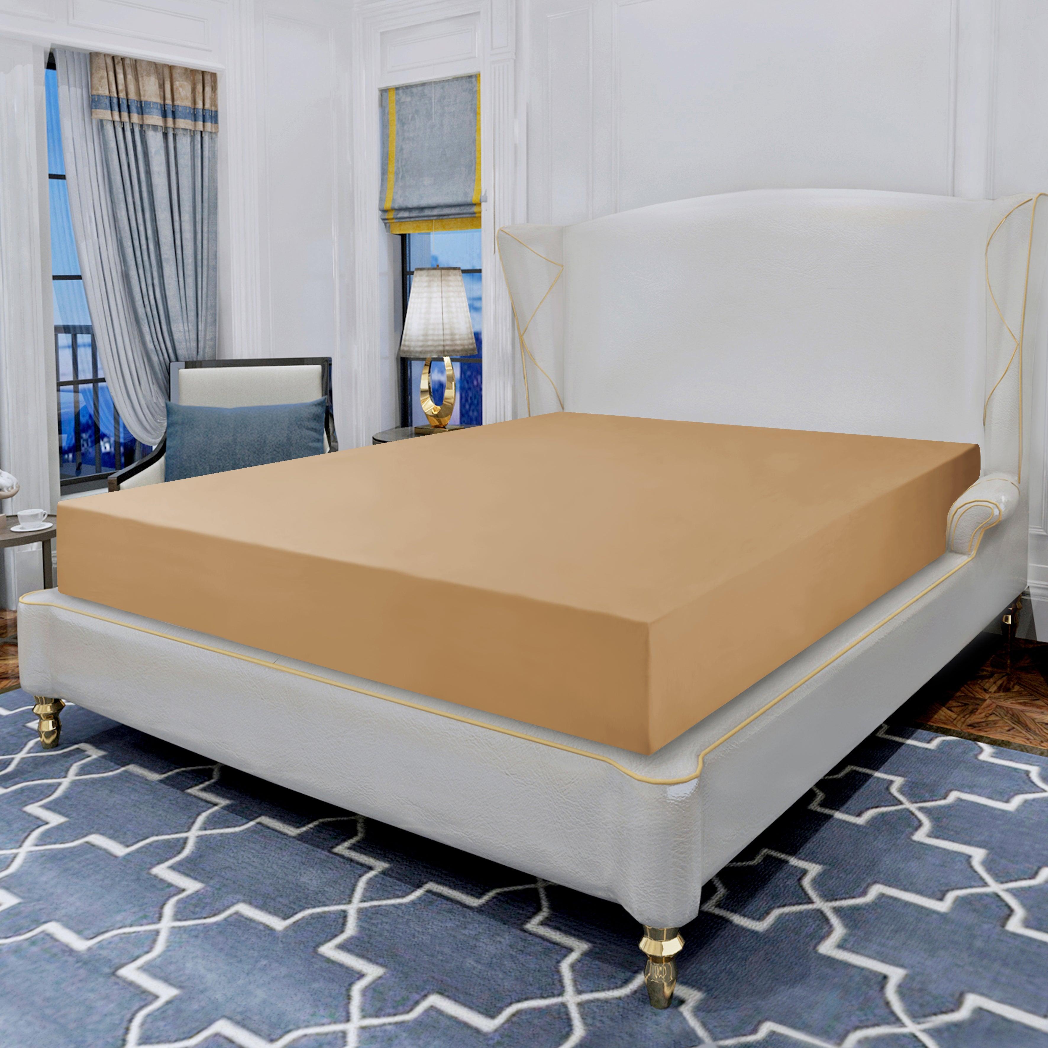 Everlaneas Essential 1 Piece Solid Fitted Sheet - All Around Elastic